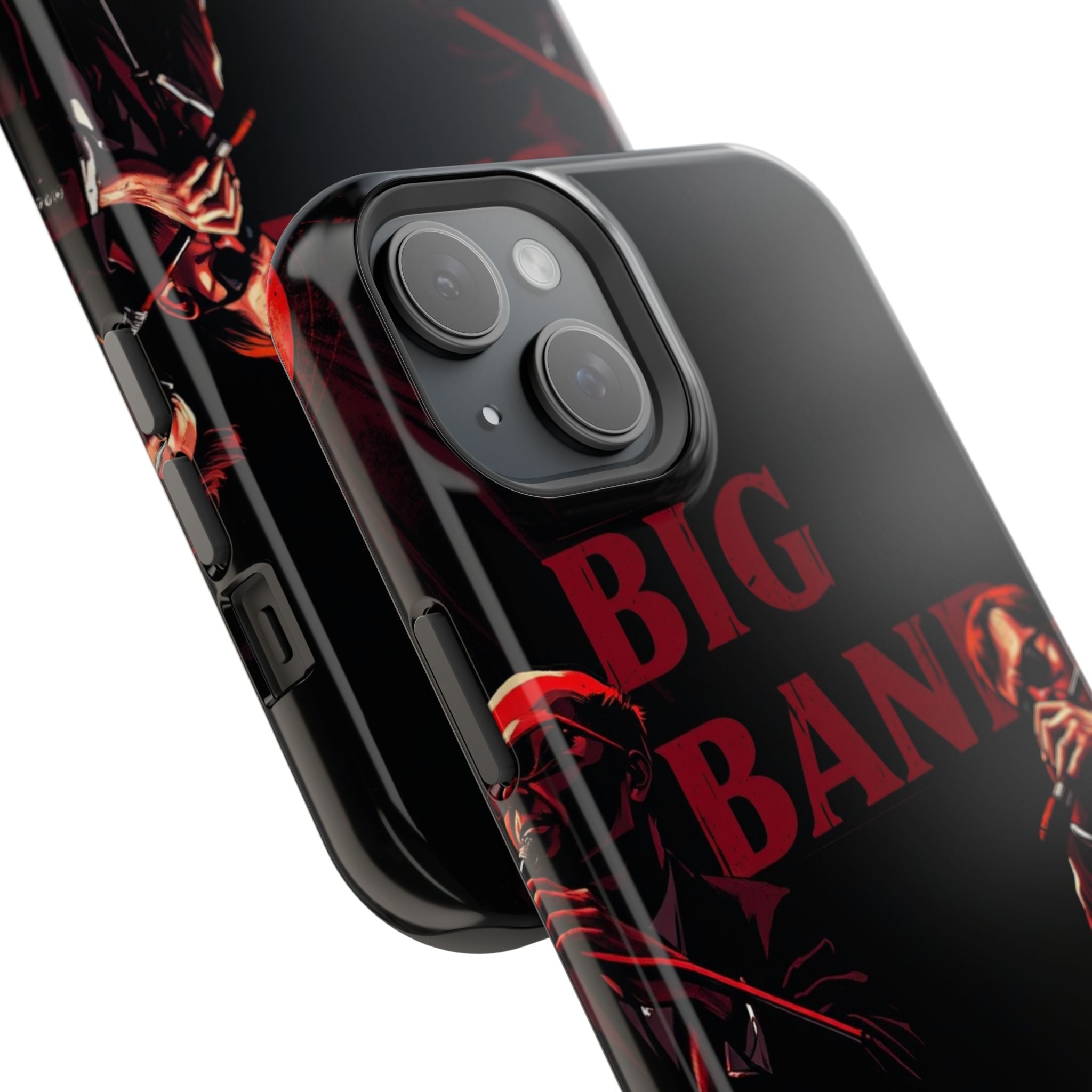 iPhone Black And Crimson Big Band Era Slim Everyday Designer Case · iPhone Case
