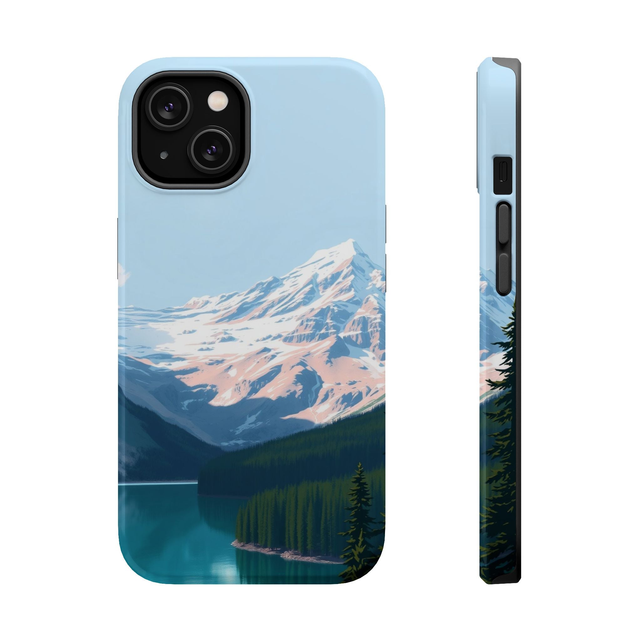 iPhone Serene Glacier Lake Design Bold Modern Everyday Snap Case · iPhone Case