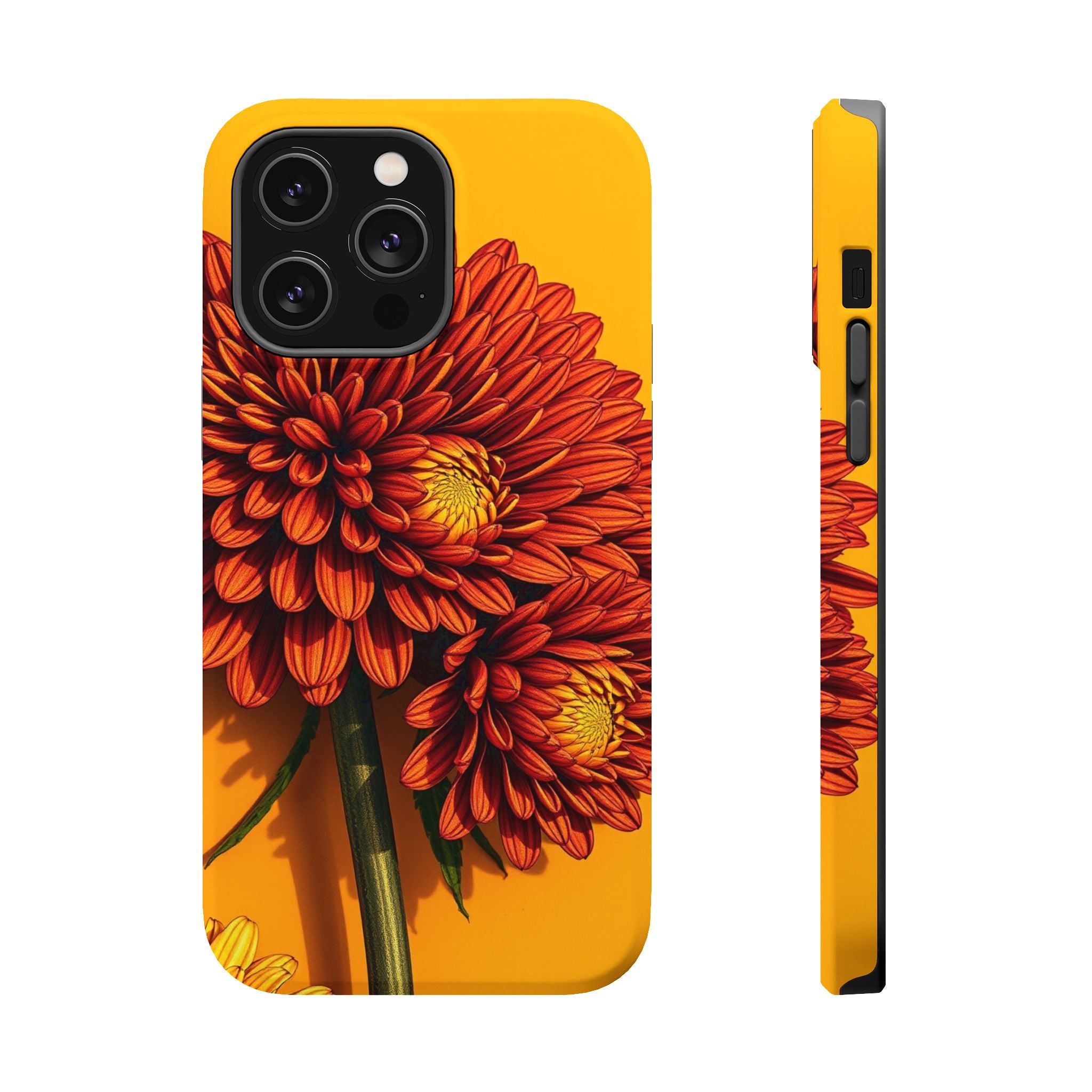 iPhone Mustard And Rust Ranunculus Stack Slim Everyday iPhone 14 · iPhone Case