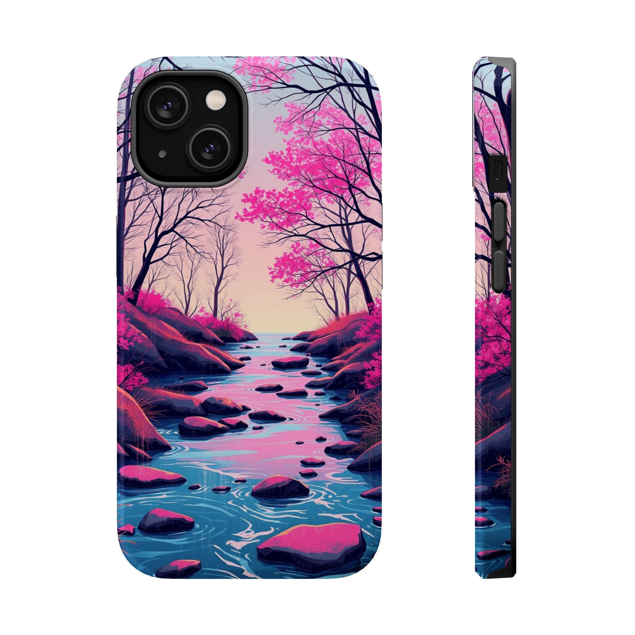 iPhone Spring Creek Mystic Art 15 Bold Modern Everyday Snap Case · iPhone Case