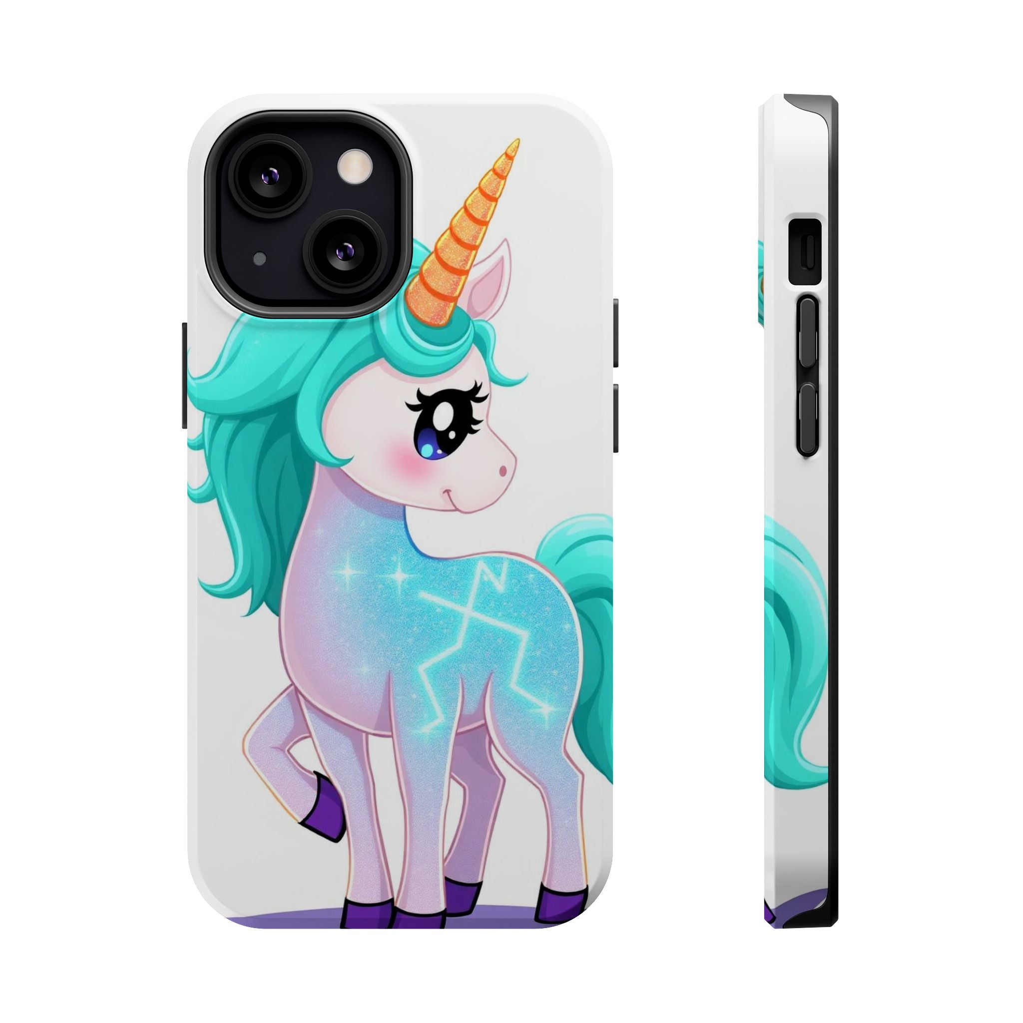 iPhone Turquoise Sparkle Unicorn Kids Fun iPhone Phone Case Gift · iPhone Case