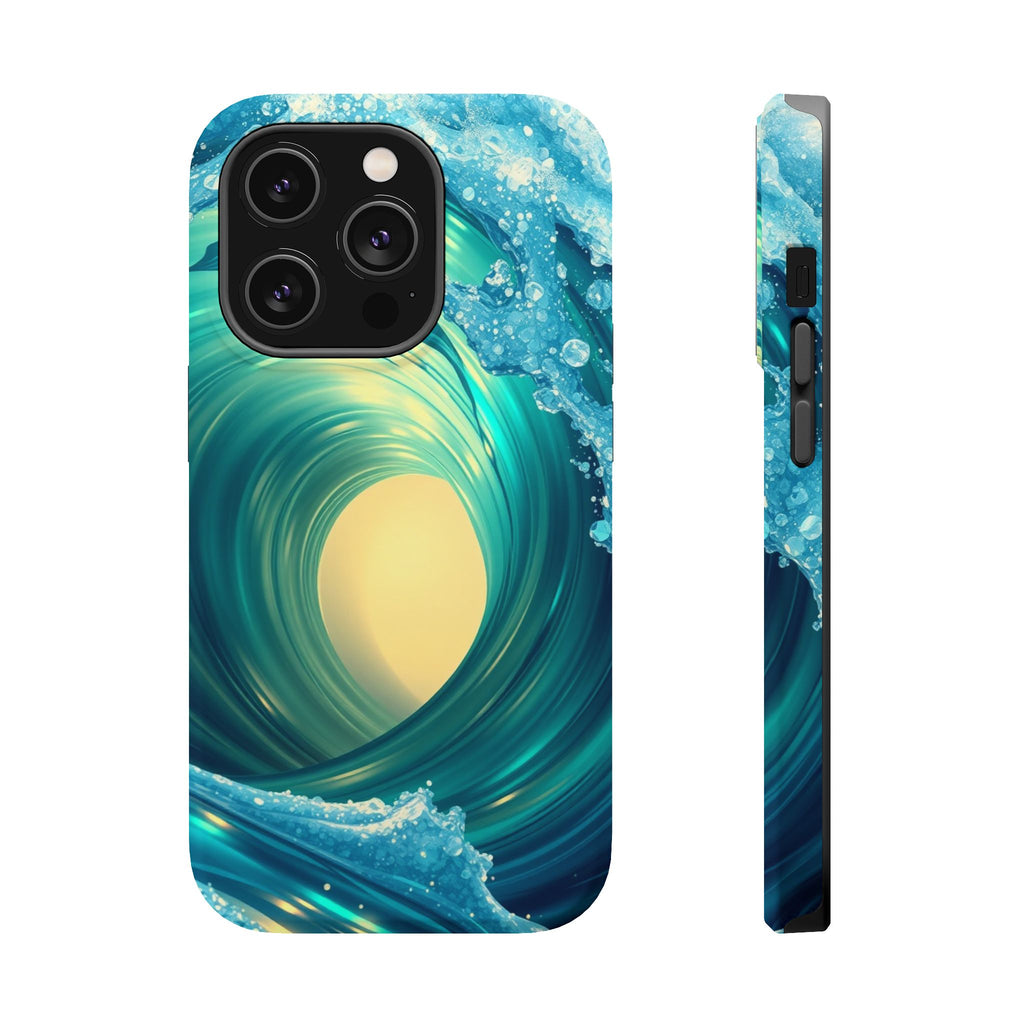 iPhone Ocean Wave Crash Holographic Iridescent Soft iPhone Finish · iPhone Case