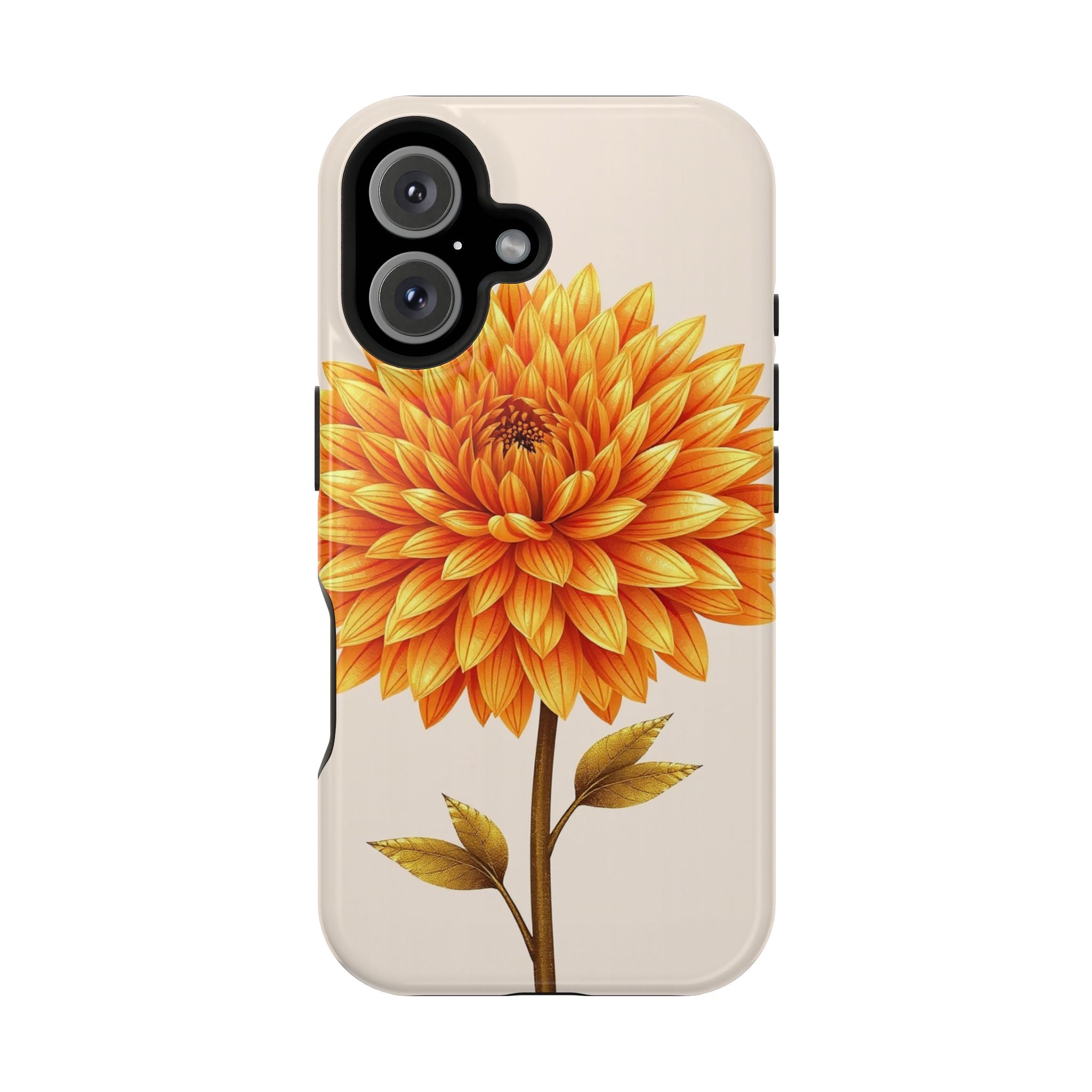 iPhone Chrysanthemum Classic Gold Foil Luxury Slim iPhone Everyday · iPhone Case