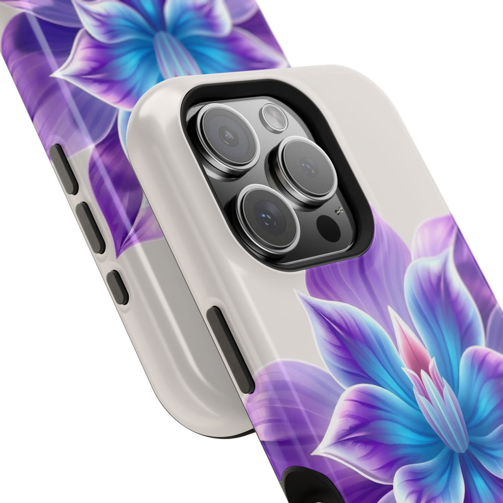 iPhone Dreamy Neon Floral Design 10 Slim Everyday Designer Case · iPhone Case