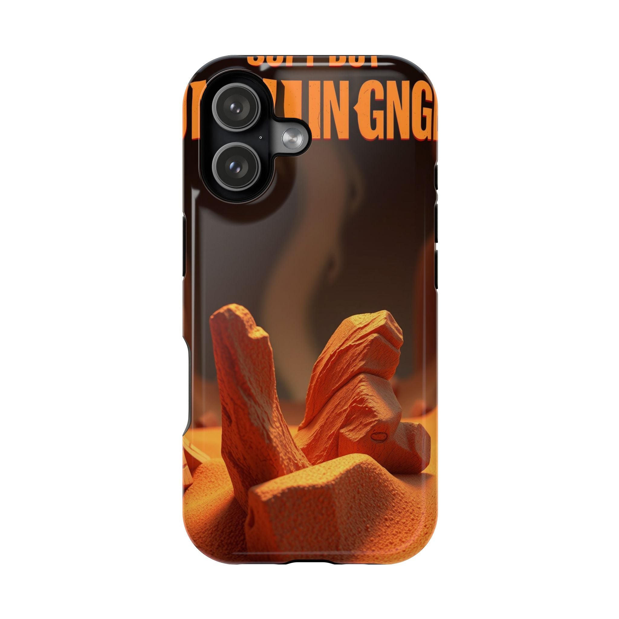 iPhone Earthy Soft but Unhinged Design Slim Everyday Designer Case · iPhone Case