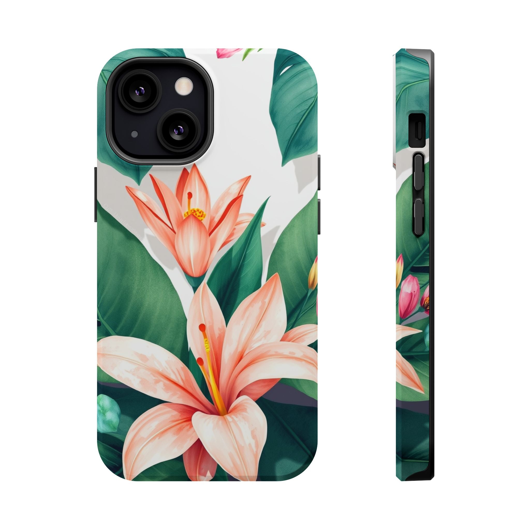 iPhone Tropical Bloom Sage And Ivory Slim Snap Case Gal · iPhone Case