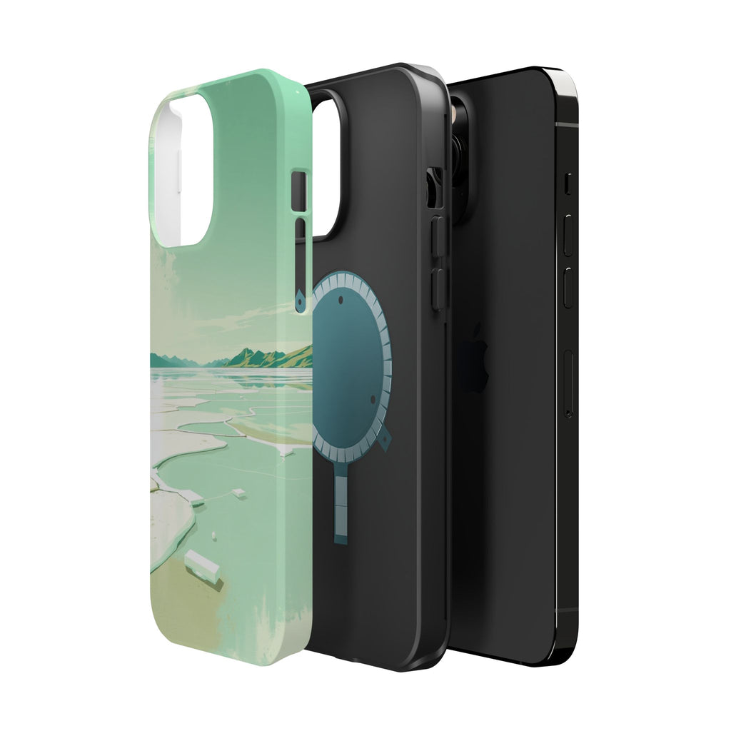 iPhone Vibrant Salt Flat Mirror Design Slim Everyday Designer Case · iPhone Case