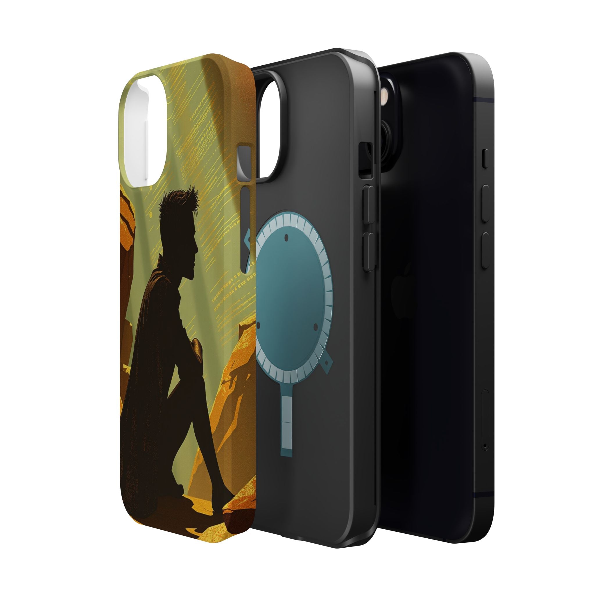 iPhone Mustard And Rust Overthinking Again Slim Everyday Designer Case · iPhone