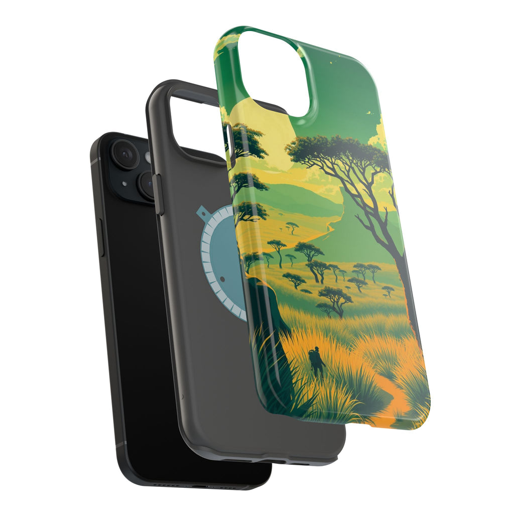 iPhone Savanna Horizon Pixel Art -Bit Slim Everyday Designer Case · iPhone Case
