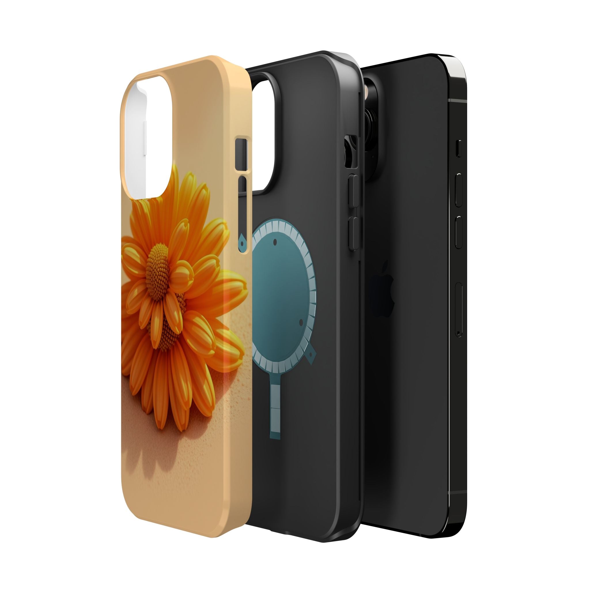 iPhone Burnt Orange And Sand Daisy Chain Slim Everyday Designer · iPhone Case