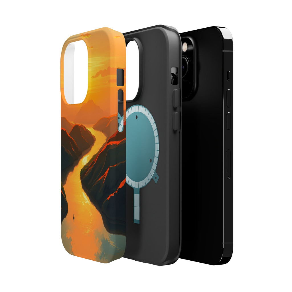 iPhone River Delta Aerial Oil Painting Impressionist iPhone Slim · iPhone Case