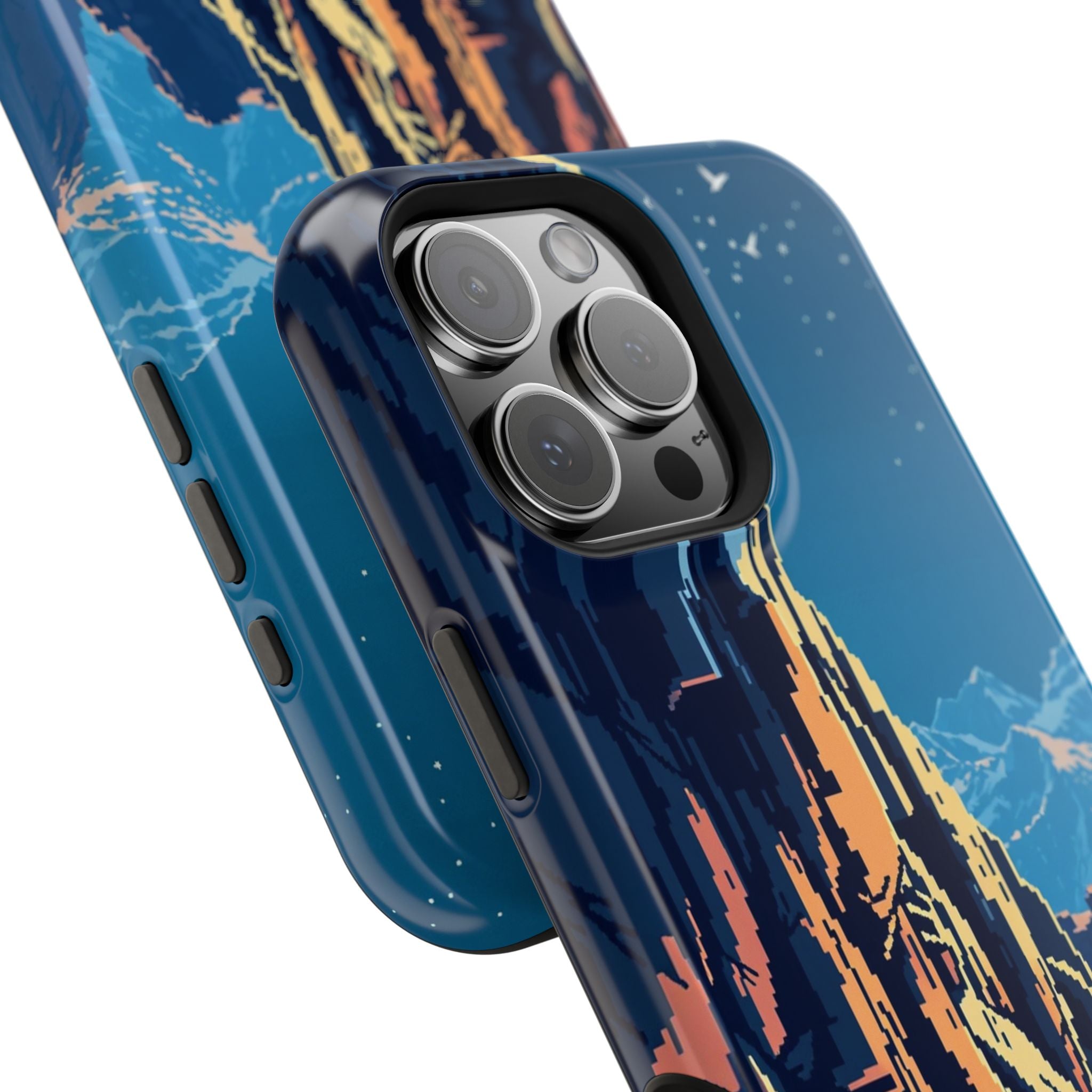 iPhone Midnight Blue And Silver Canyon Wall Slim iPhone Everyday · iPhone Case