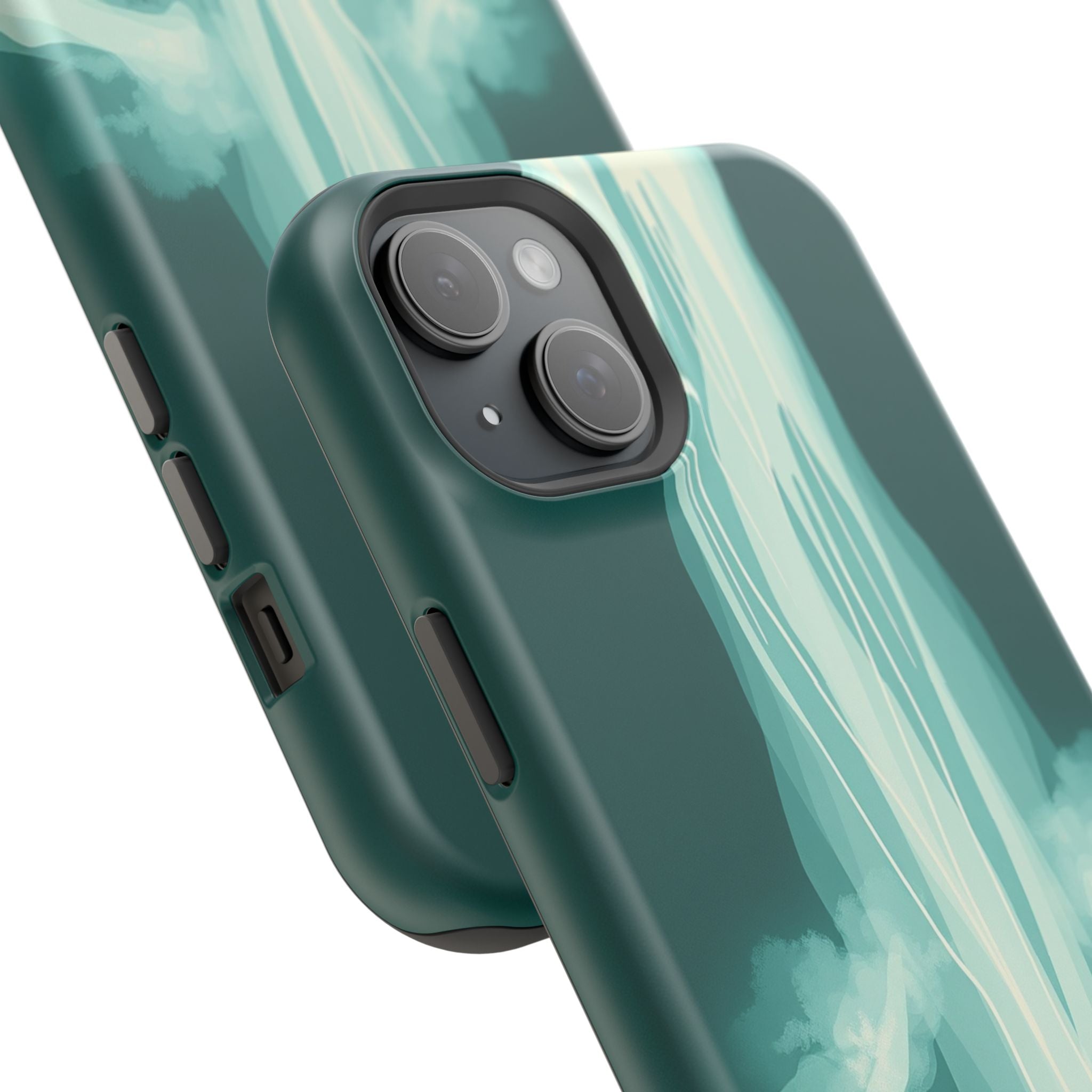 iPhone Sage And Ivory Waterfall Mist Slim Everyday Designer Case · iPhone Case