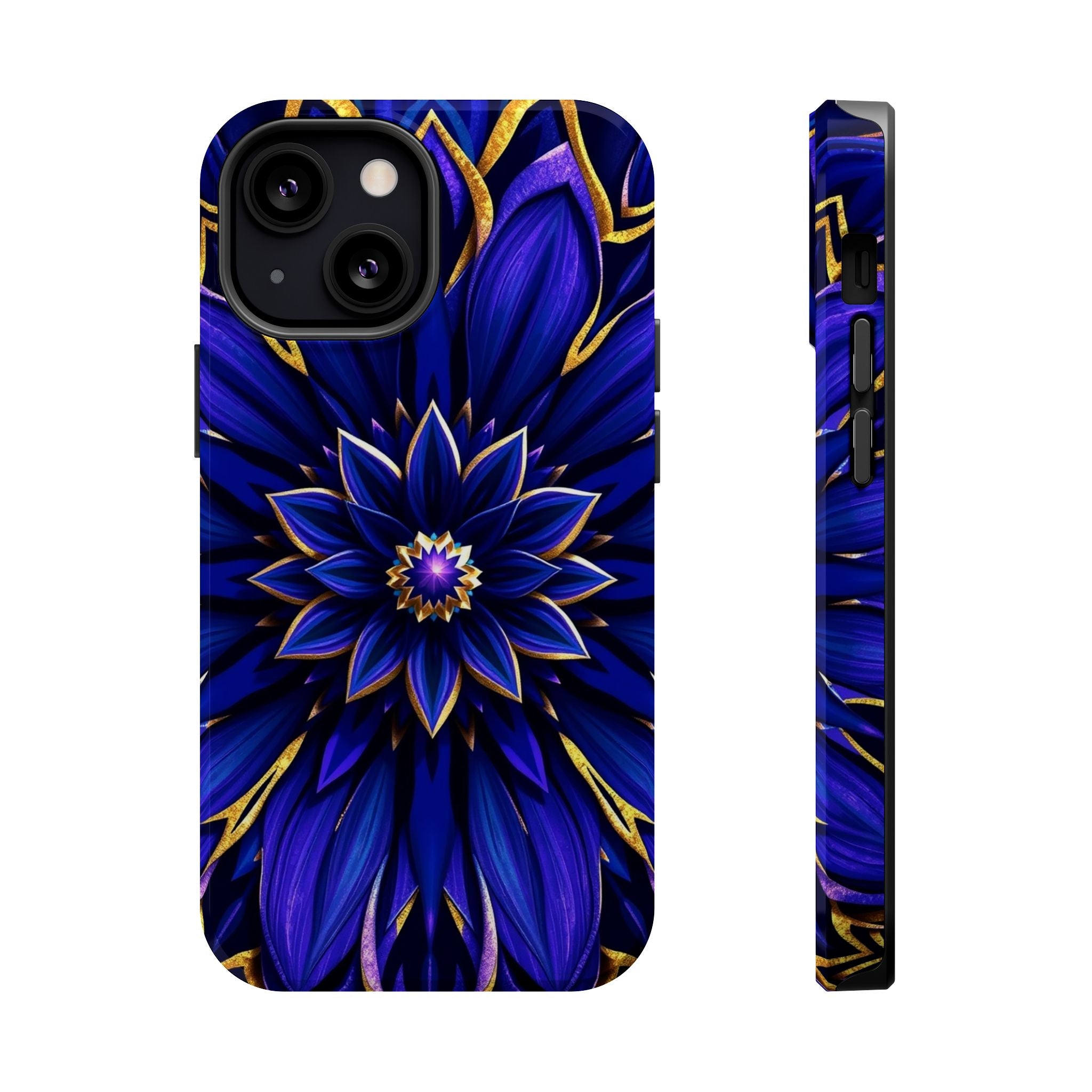 iPhone Floral Mandala Electric Art 14 Slim Everyday Designer Case · iPhone Case