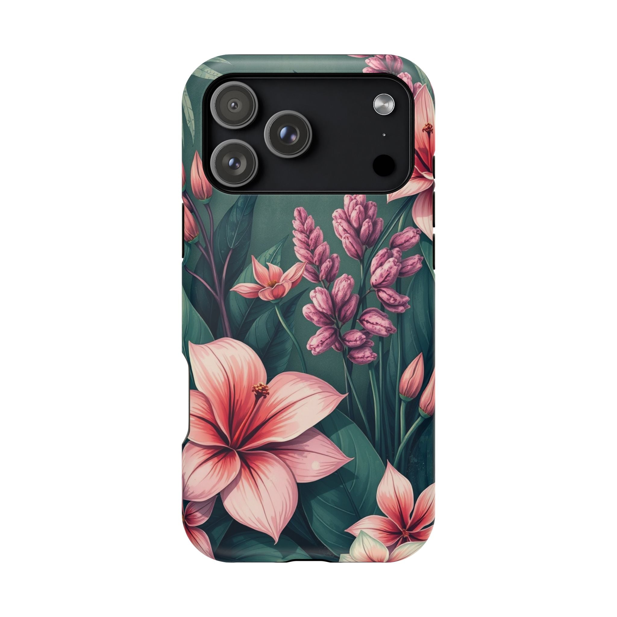 iPhone Mint And Blush Jungle Floral Slim Everyday Designer Case · iPhone Case
