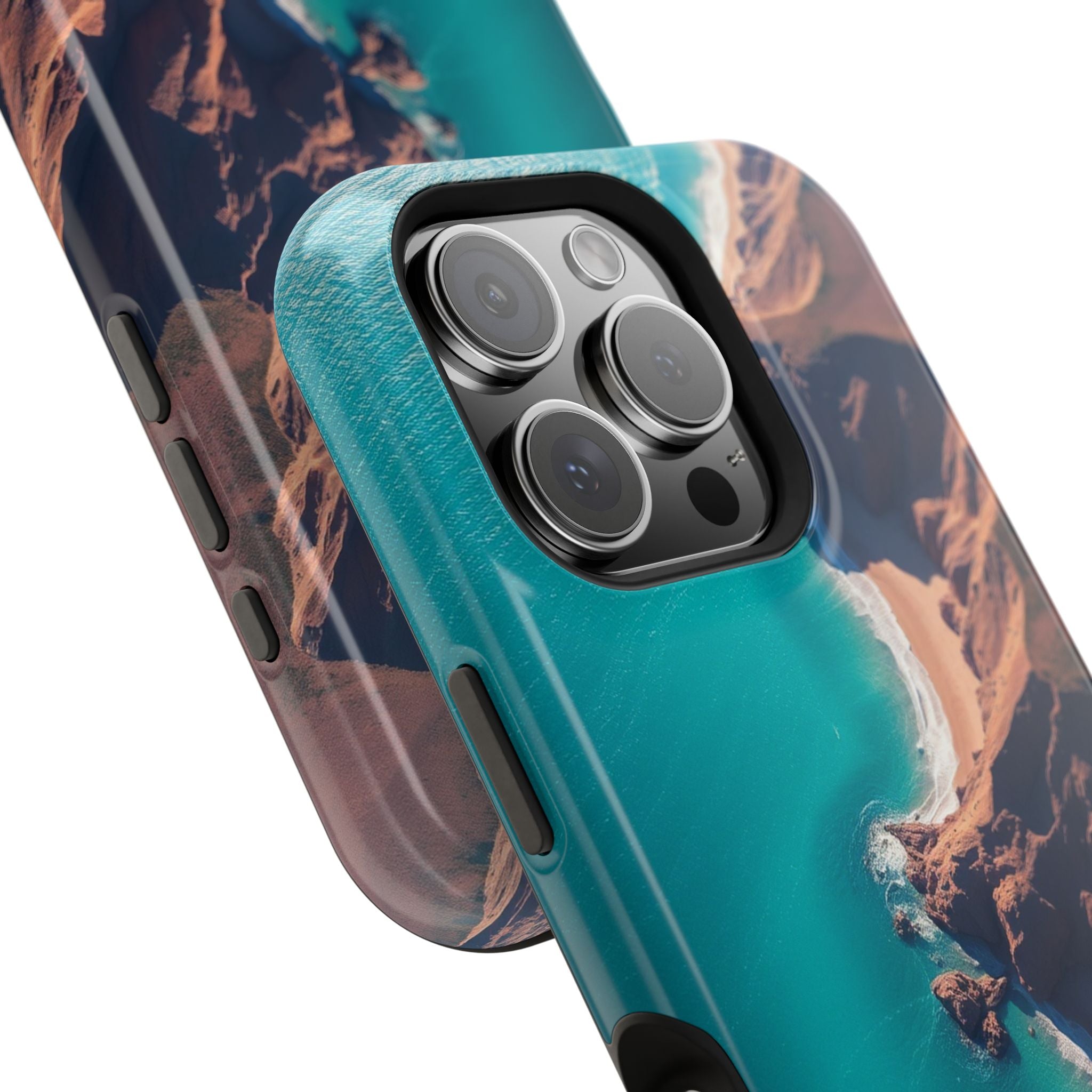 iPhone Shoreline Aerial Abstract Geometric Slim iPhone Everyday · iPhone Case