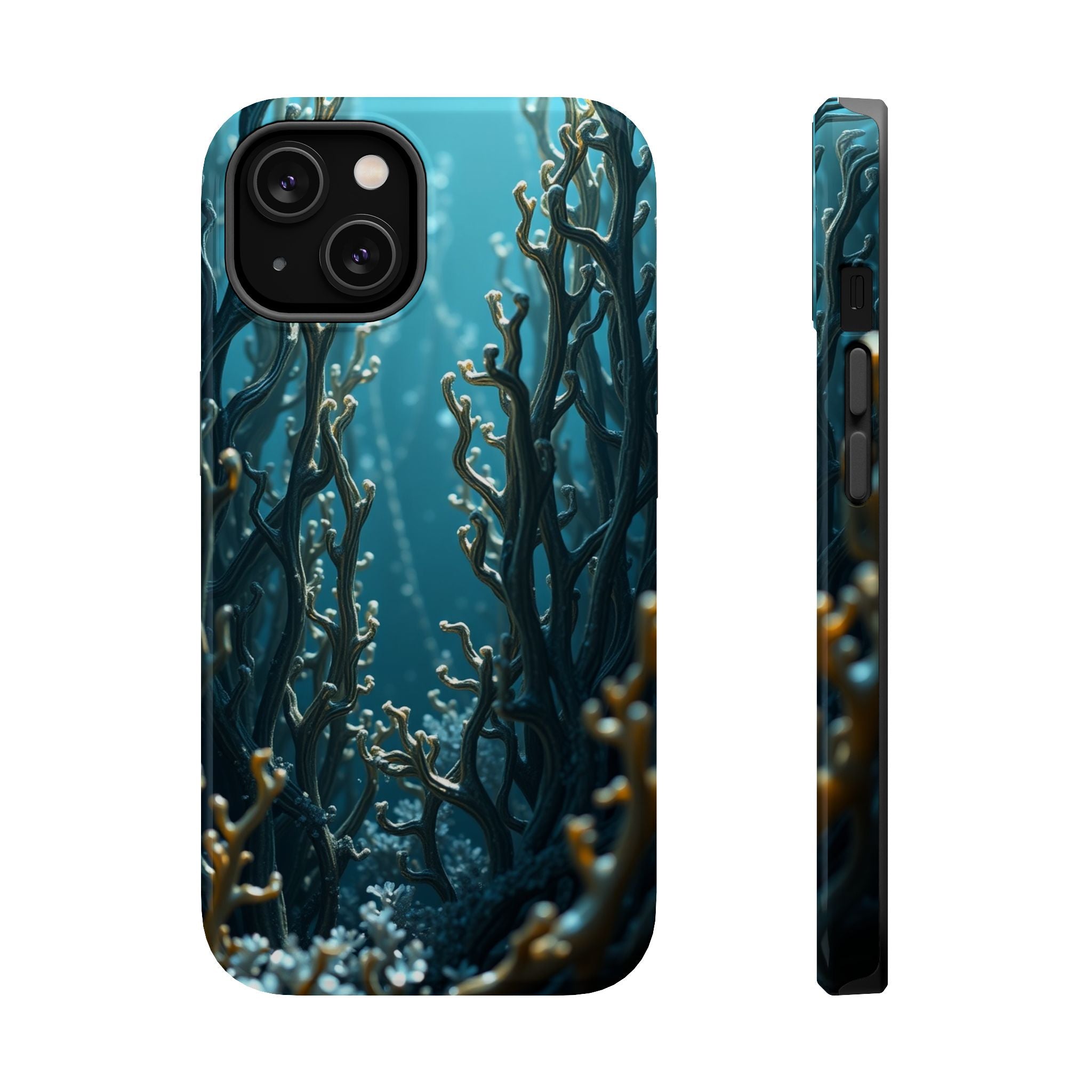 iPhone Midnight Blue And Silver Kelp Forest Slim iPhone Everyday · iPhone Case