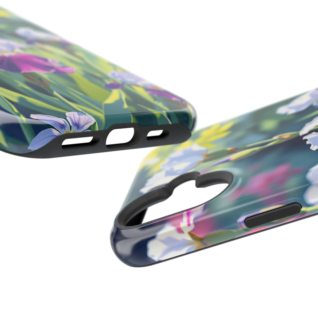 iPhone Vibrant Iris Garden Design Bold Modern Everyday Snap Case · iPhone Case