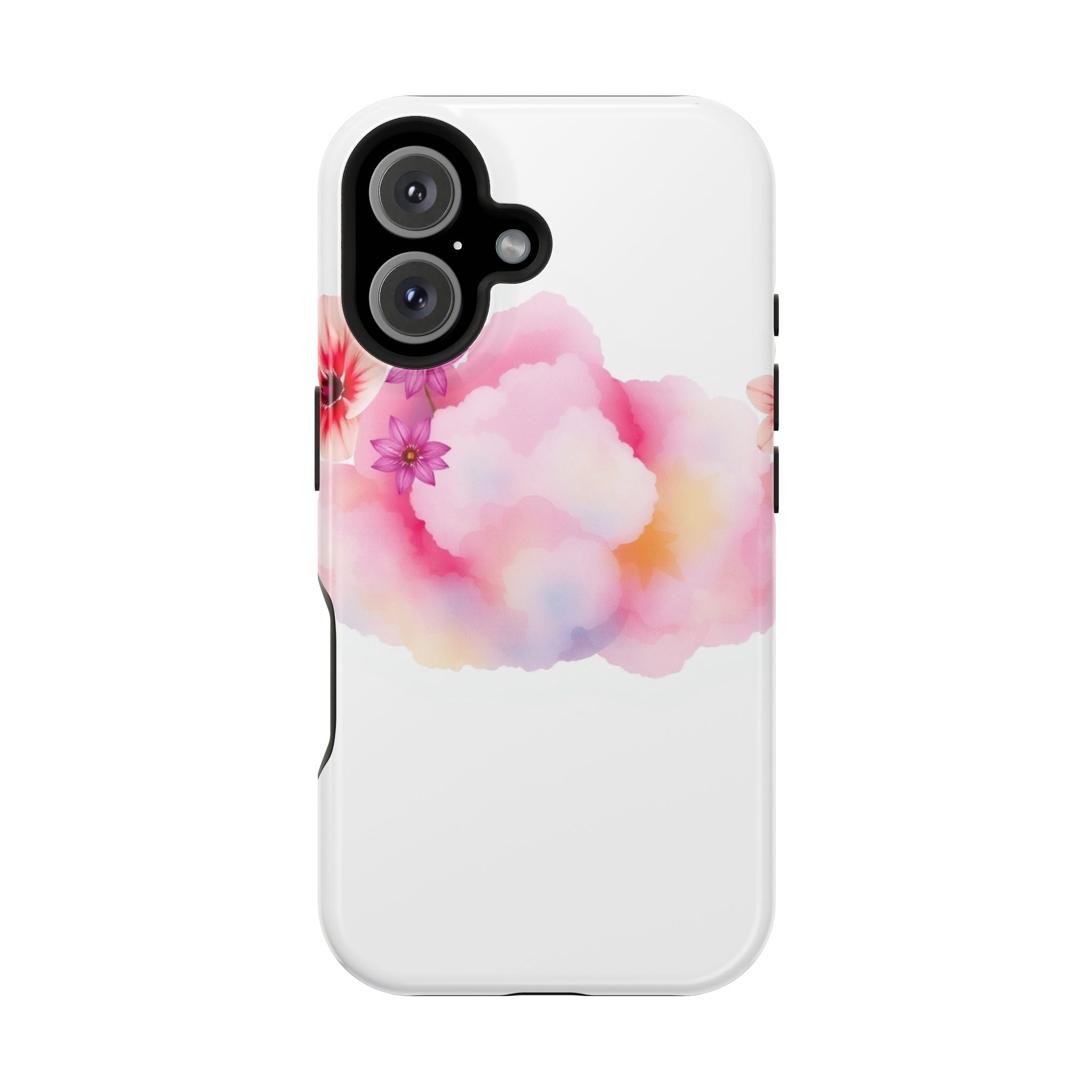 iPhone Pastel Floral Cloud Vibrant Watercolor Carry Case Slim Snap Case · iPhone