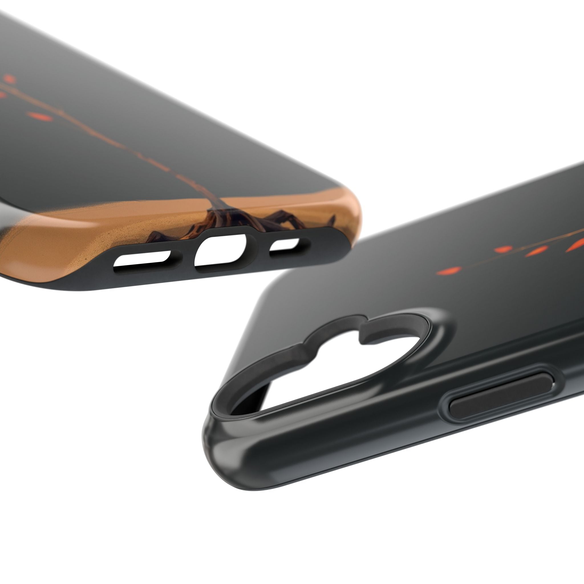 iPhone Burnt Orange And Sand Minimalist Stem Slim iPhone Everyday · iPhone Case