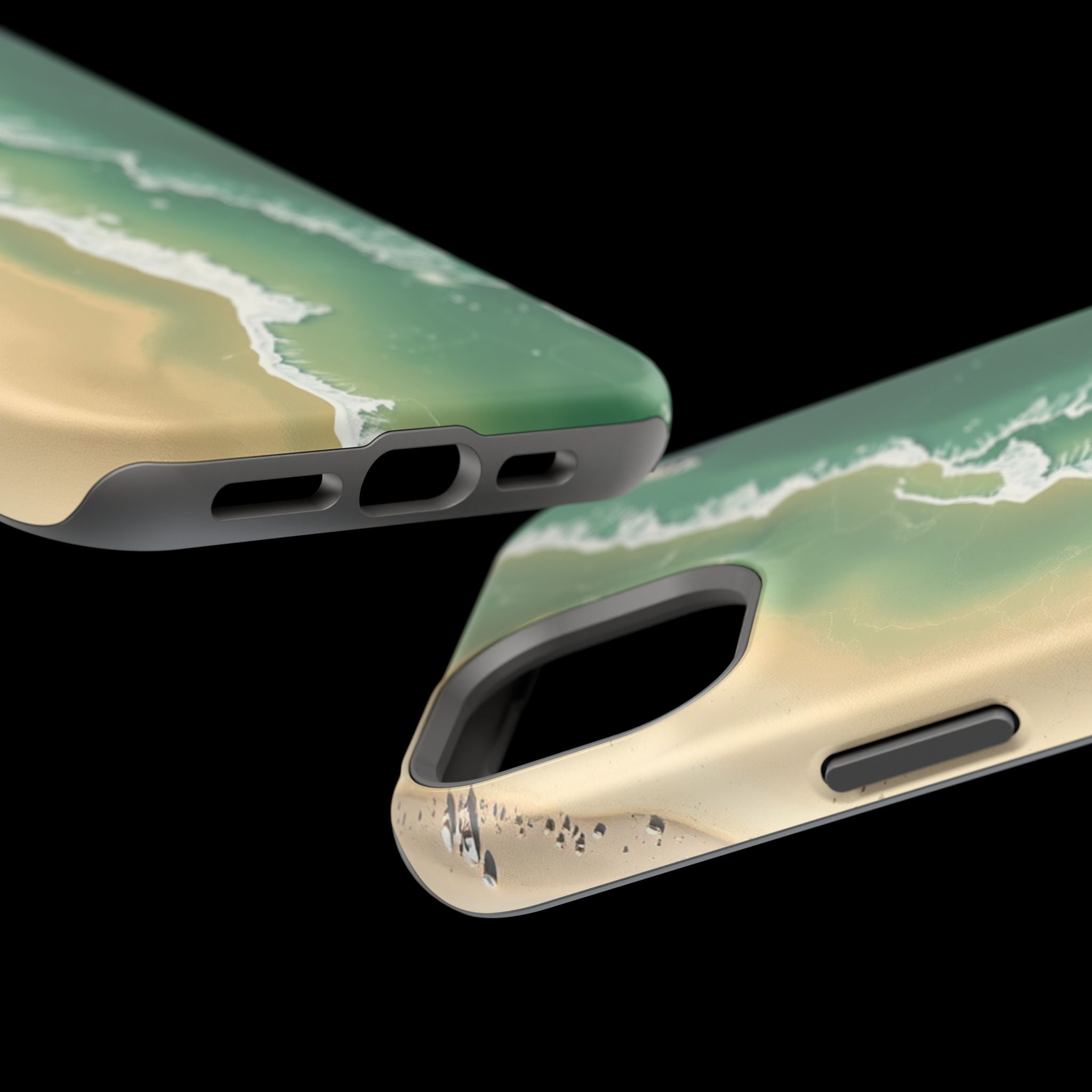 iPhone Shoreline Aerial Bold Art Bold Modern Everyday Snap Case · iPhone Case