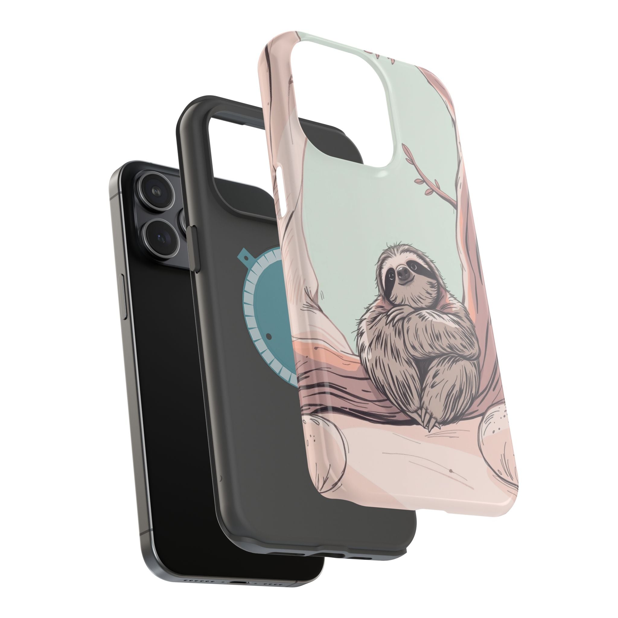 iPhone Cozy Sloth Mode Hand-Drawn Sketch Slim Everyday Designer Case · iPhone Ca