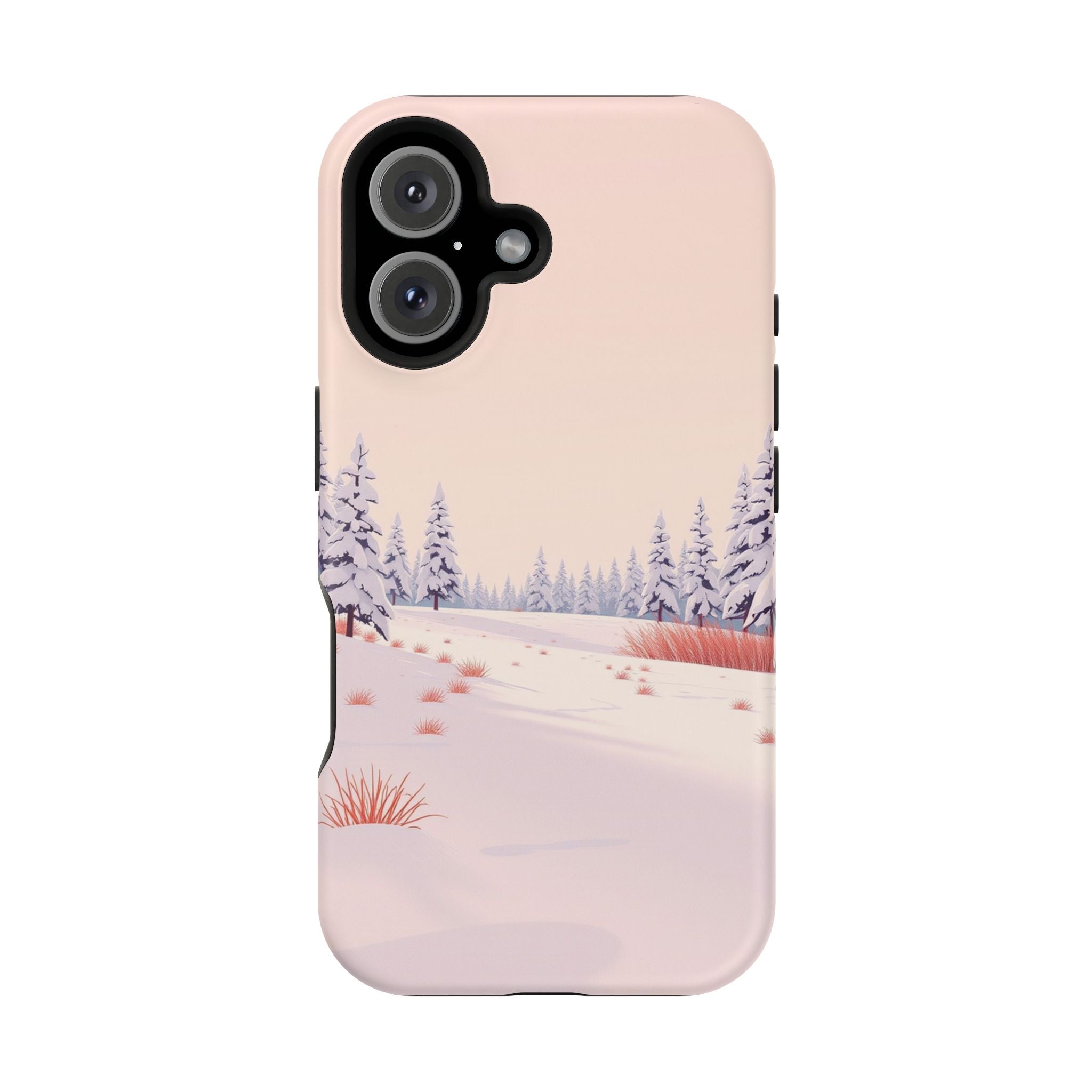 iPhone Snow Field Vintage Retro Poster Slim Everyday Designer Case · iPhone Case