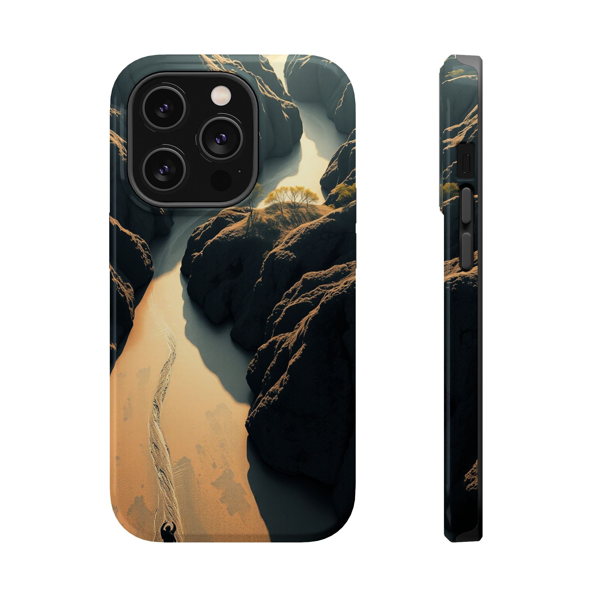 iPhone River Delta Aerial Bold Art Bold Modern Everyday Snap Case · iPhone Case