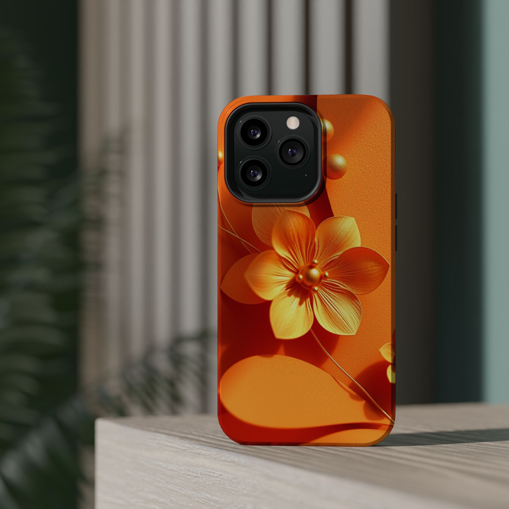 iPhone Floral Geometric Gold Foil Luxury Slim Everyday iPhone Designer · iPhone