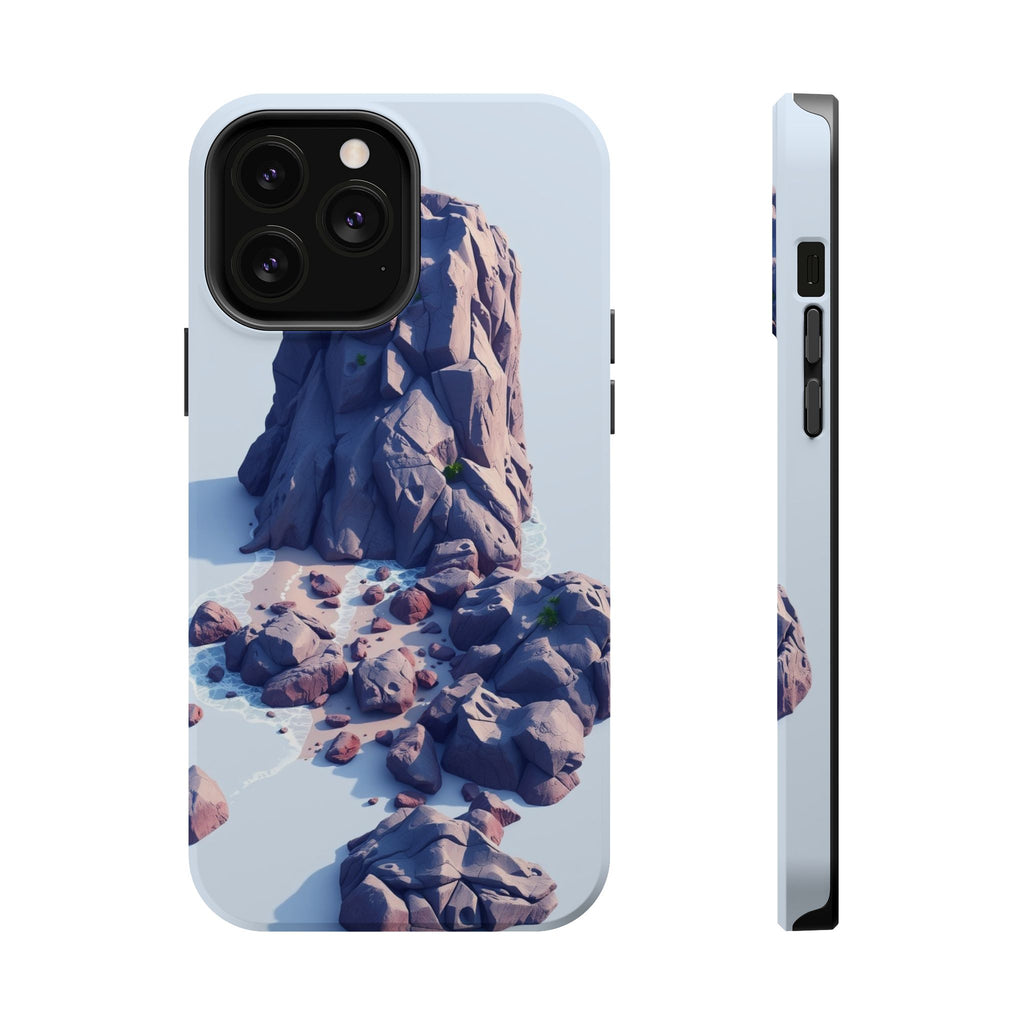 iPhone Indigo And Violet Pebble Beach Slim Everyday Designer Case · iPhone Case