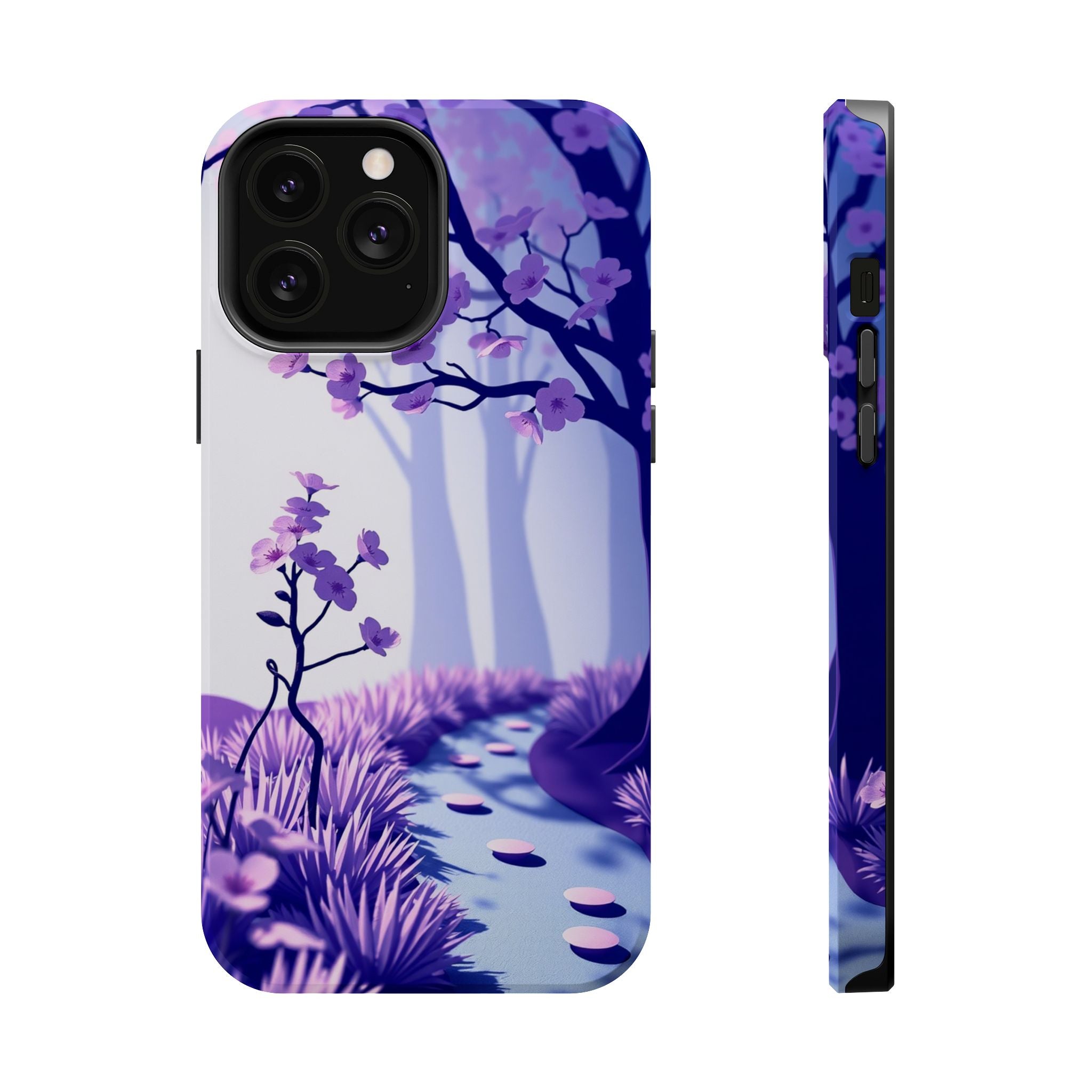 iPhone Blossom Trail Paper Cut Art Bold Modern Everyday Snap Case · iPhone Case