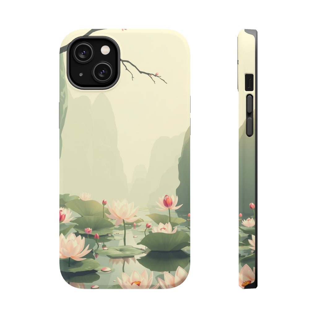 iPhone Lotus Pond Dreamy Design Slim Everyday Designer Case Galaxy · iPhone Case