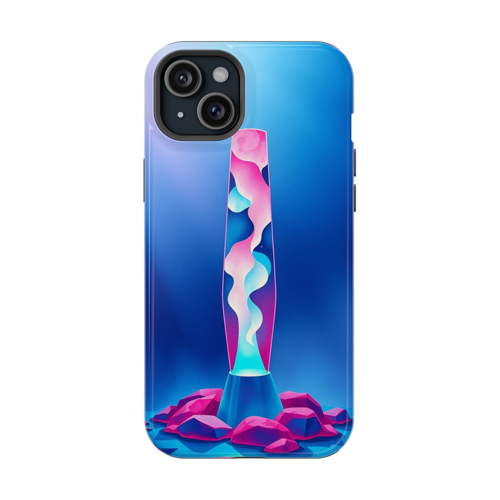 iPhone Cyan And Magenta Lava Lamp Flow Slim Everyday Designer Case · iPhone Case