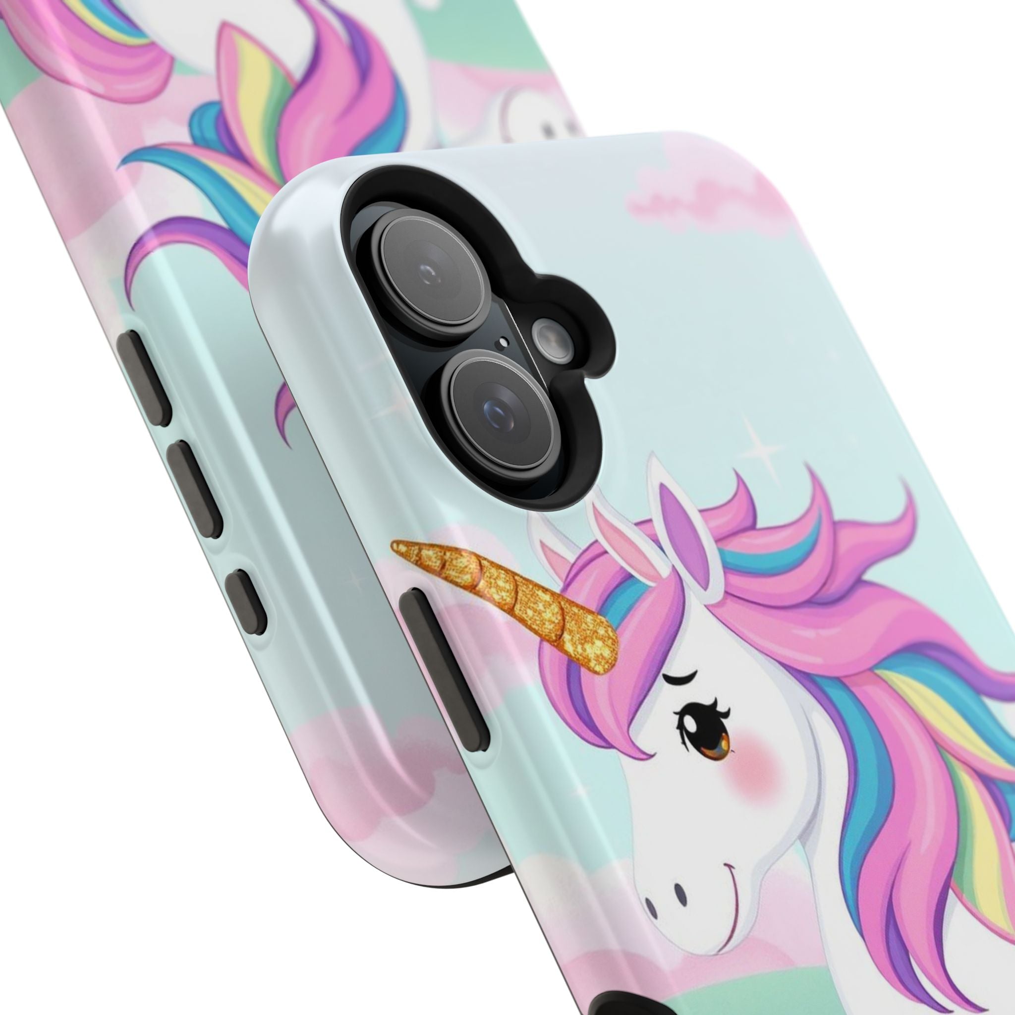 iPhone Rainbow Unicorn Kids Fun Soft iPhone Phone Case Gift Finish · iPhone Case