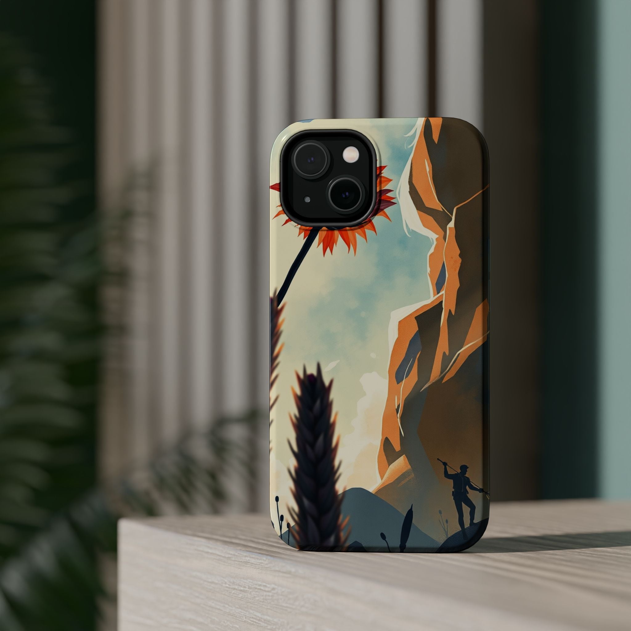 iPhone Bud Burst Vibrant Watercolor Artistic Everyday Cas Slim Snap Case · iPhon