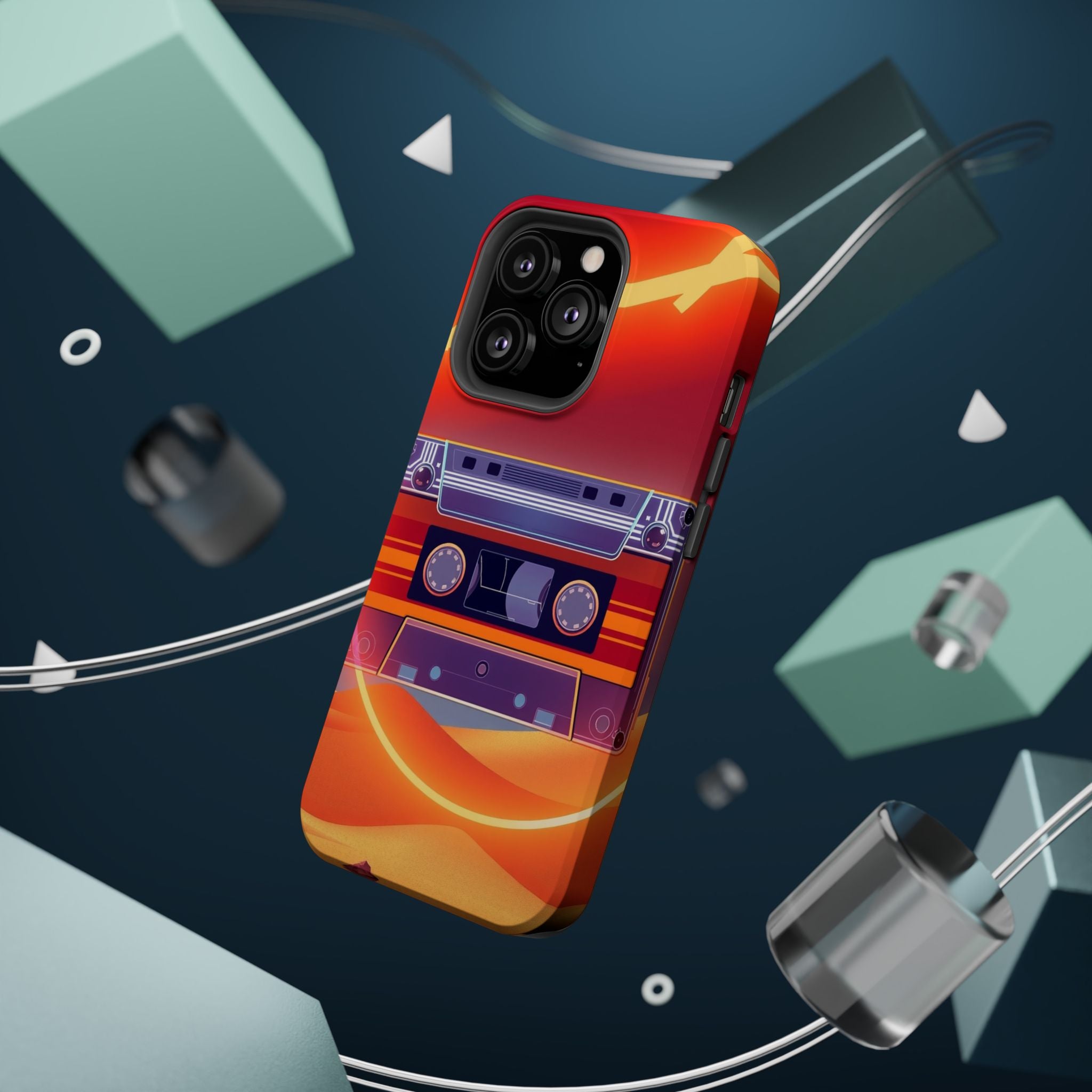 iPhone Cassette Tape Rewind Bold Art Slim Everyday Designer Case · iPhone Case