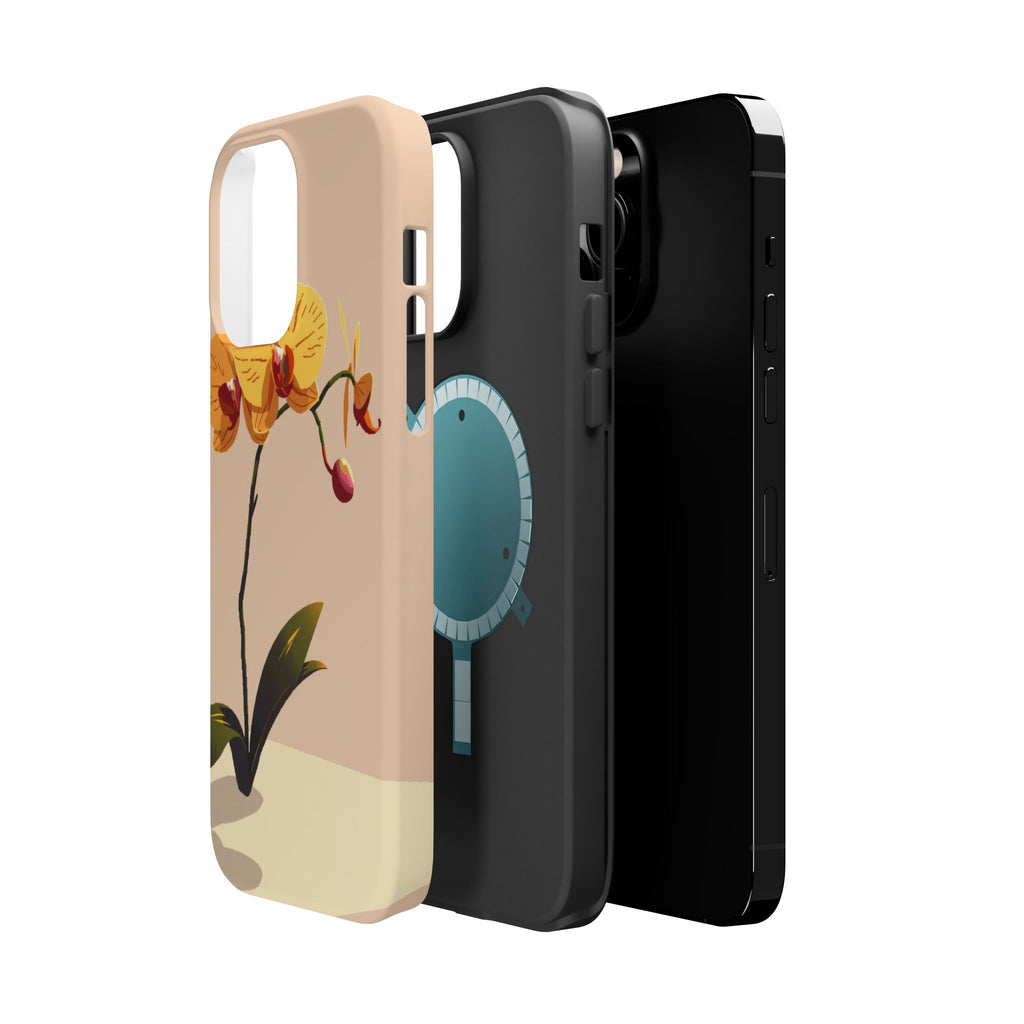 iPhone Orchid Study Pixel Art -Bit Bold Modern Everyday Snap Case · iPhone Case