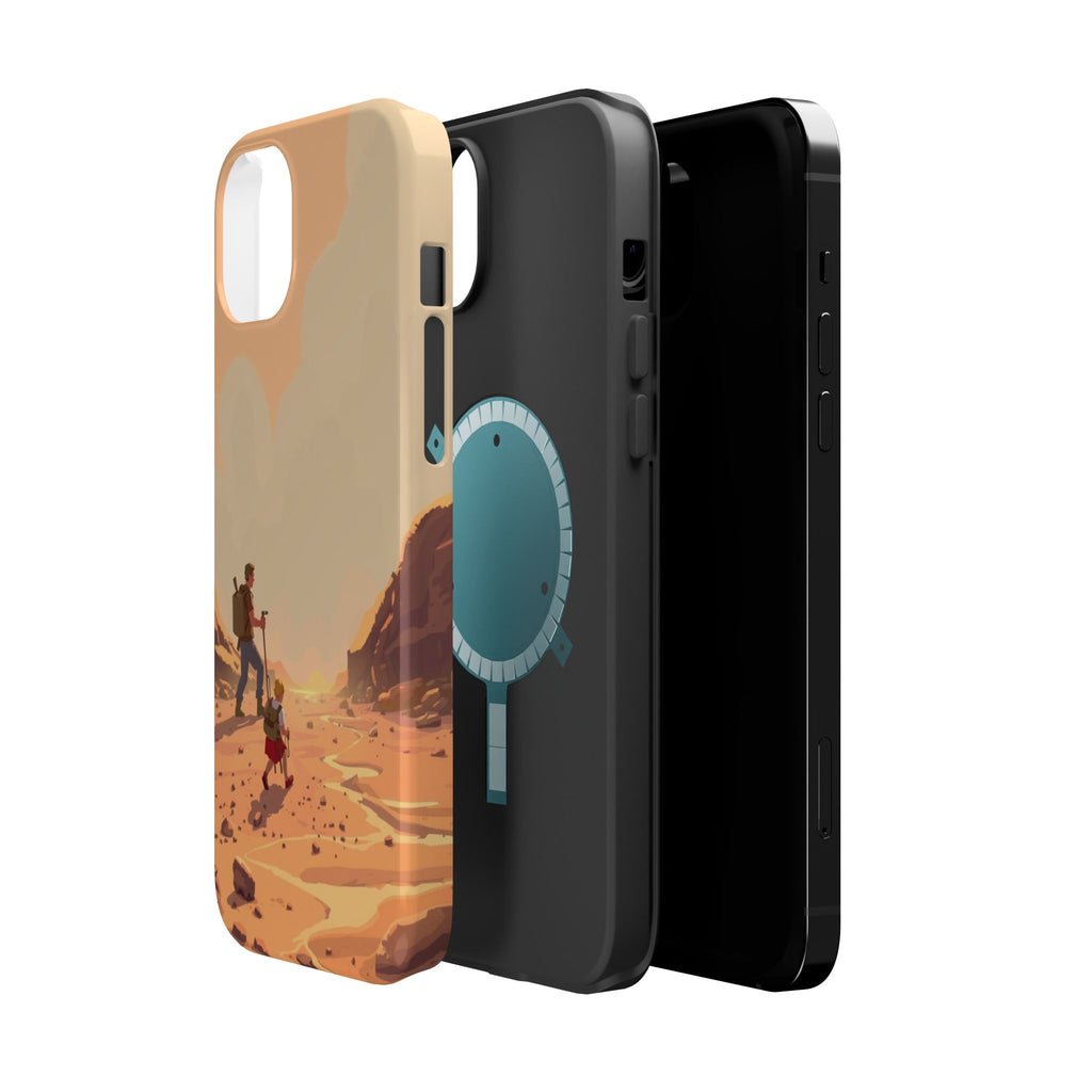 iPhone Burnt Orange And Sand Barely Surviving Slim Everyday Designer Case · iPho
