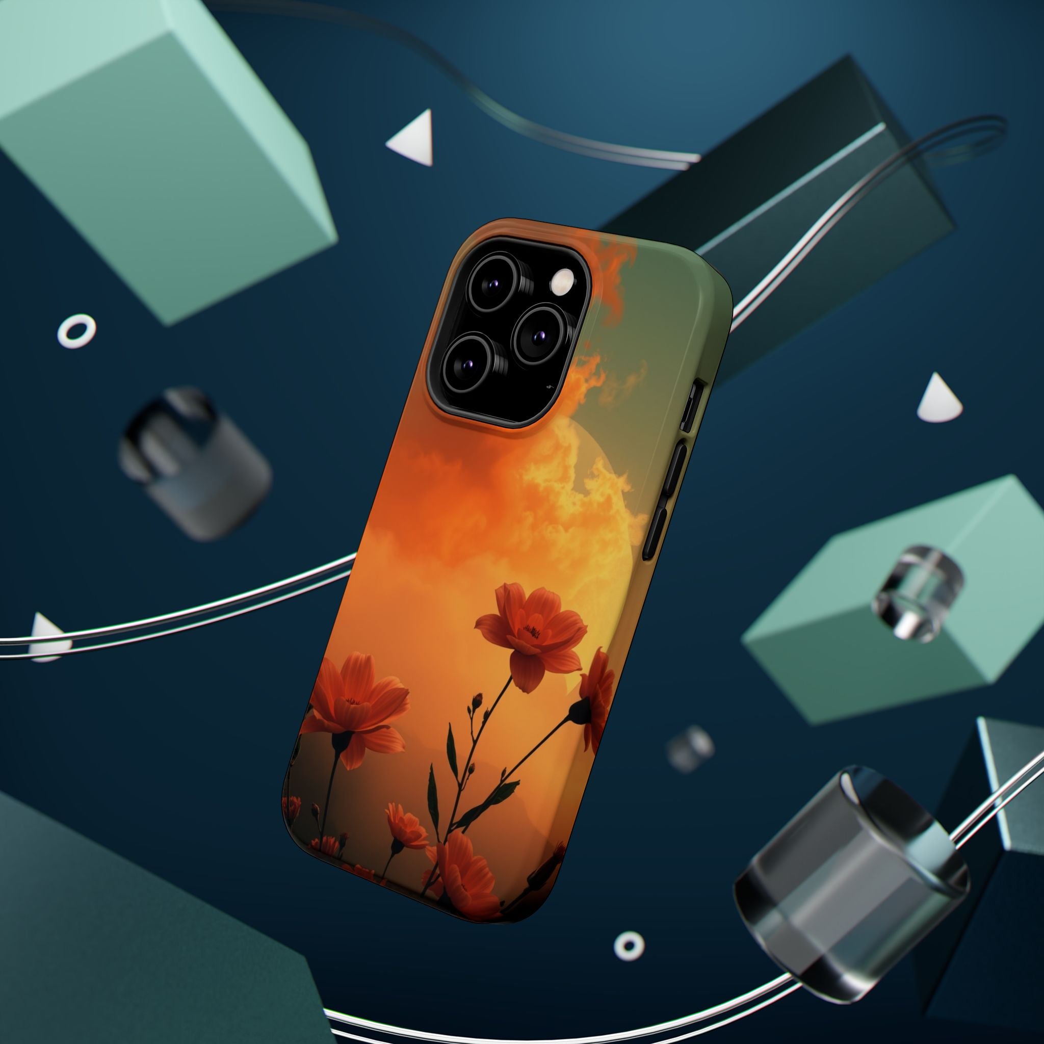 iPhone Floral Ombre Enchanted Art Bold Modern Everyday Snap Case · iPhone Case