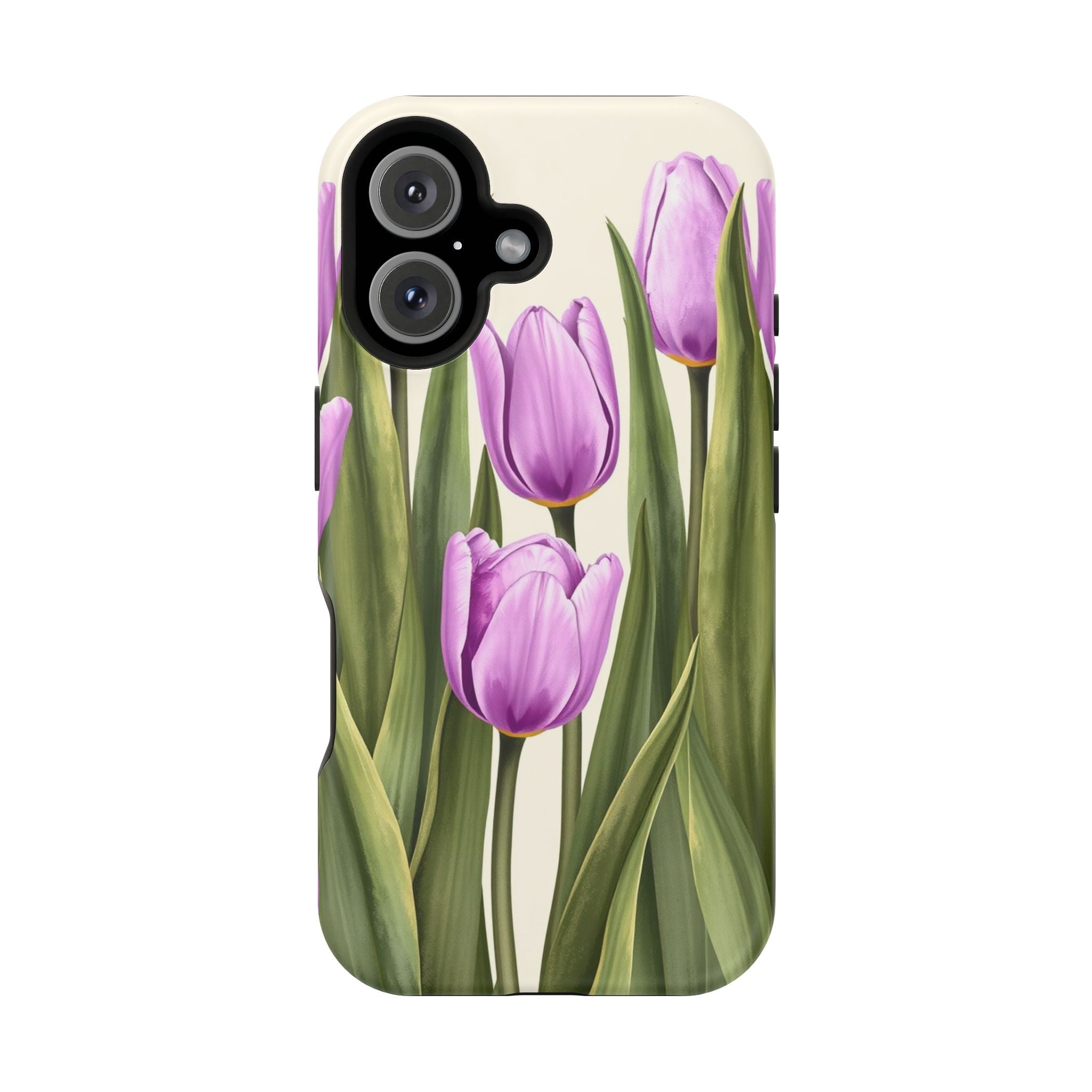iPhone Tulip Row Electric Art 14 Bold Modern Everyday Snap Case · iPhone Case
