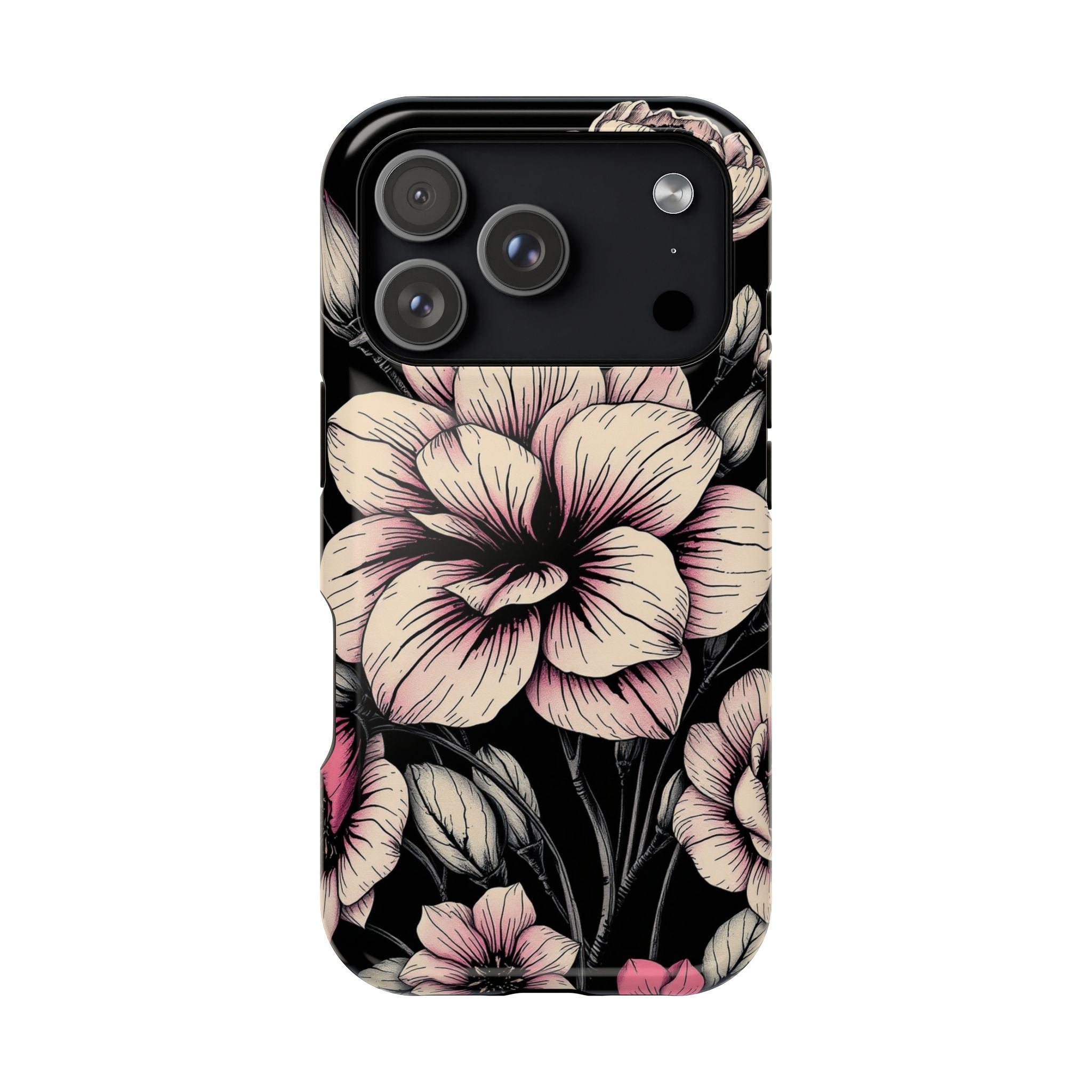 iPhone Floral Dark Academia Gothic Ink Slim Everyday Designer Case · iPhone Case