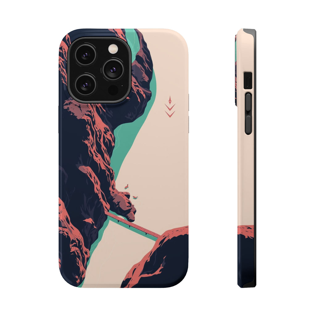 iPhone Mint And Blush River Delta Aerial Slim Everyday iPhone Designer · iPhone