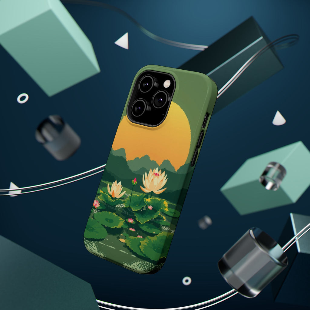 iPhone Lotus Pond Enchanted Art Slim Everyday Designer Case · iPhone Case