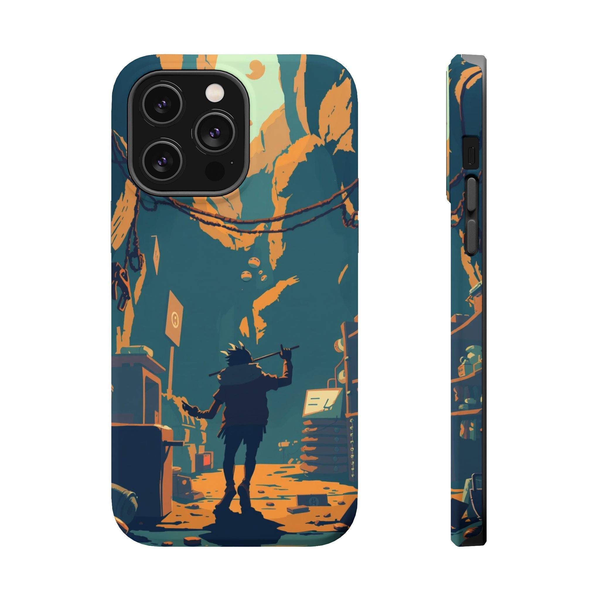 iPhone Mustard And Rust Unhinged in a Cute Way Soft Finish Everyday Case · iPhon