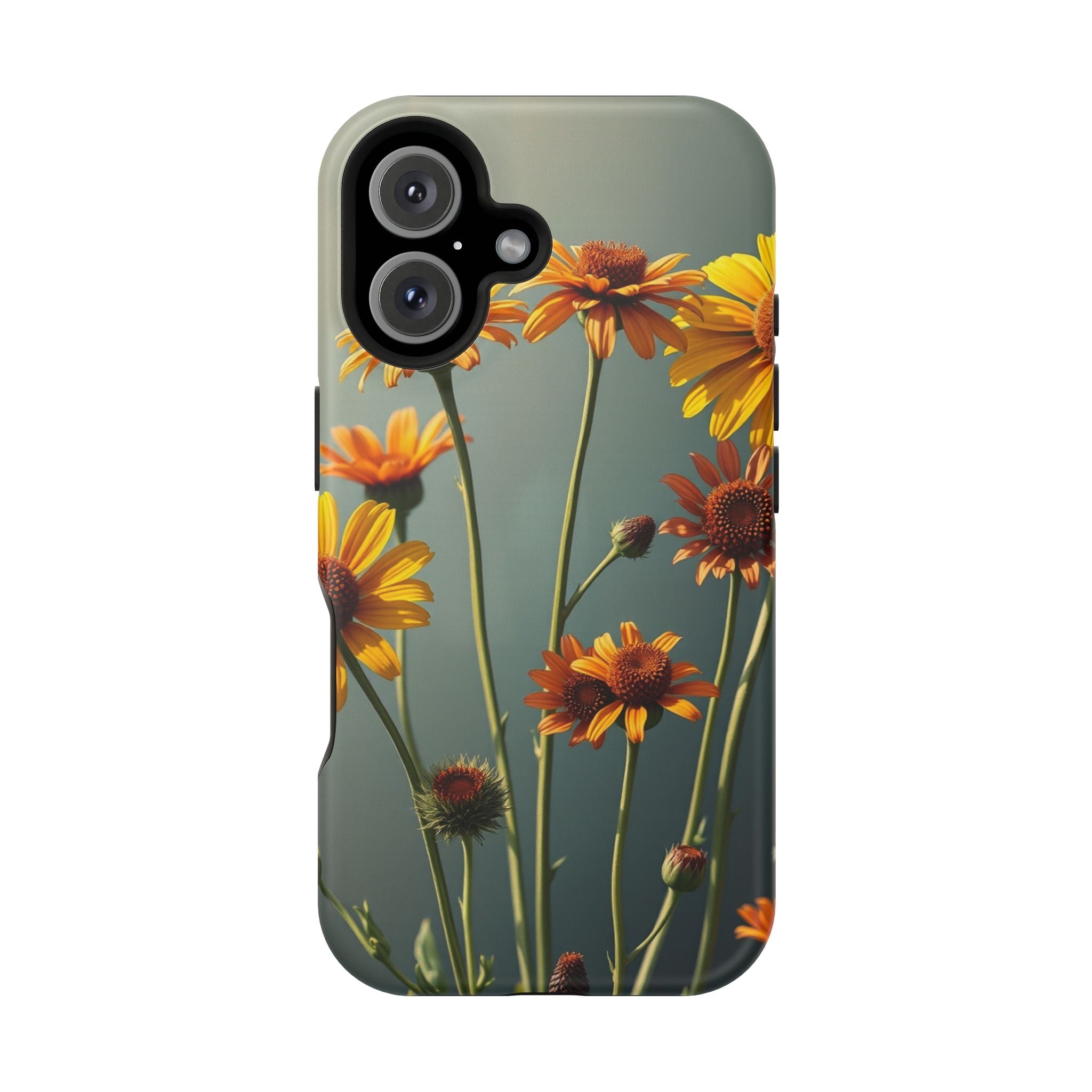 iPhone Mustard And Rust Wildflower Bunch Slim Everyday iPhone Designer · iPhone