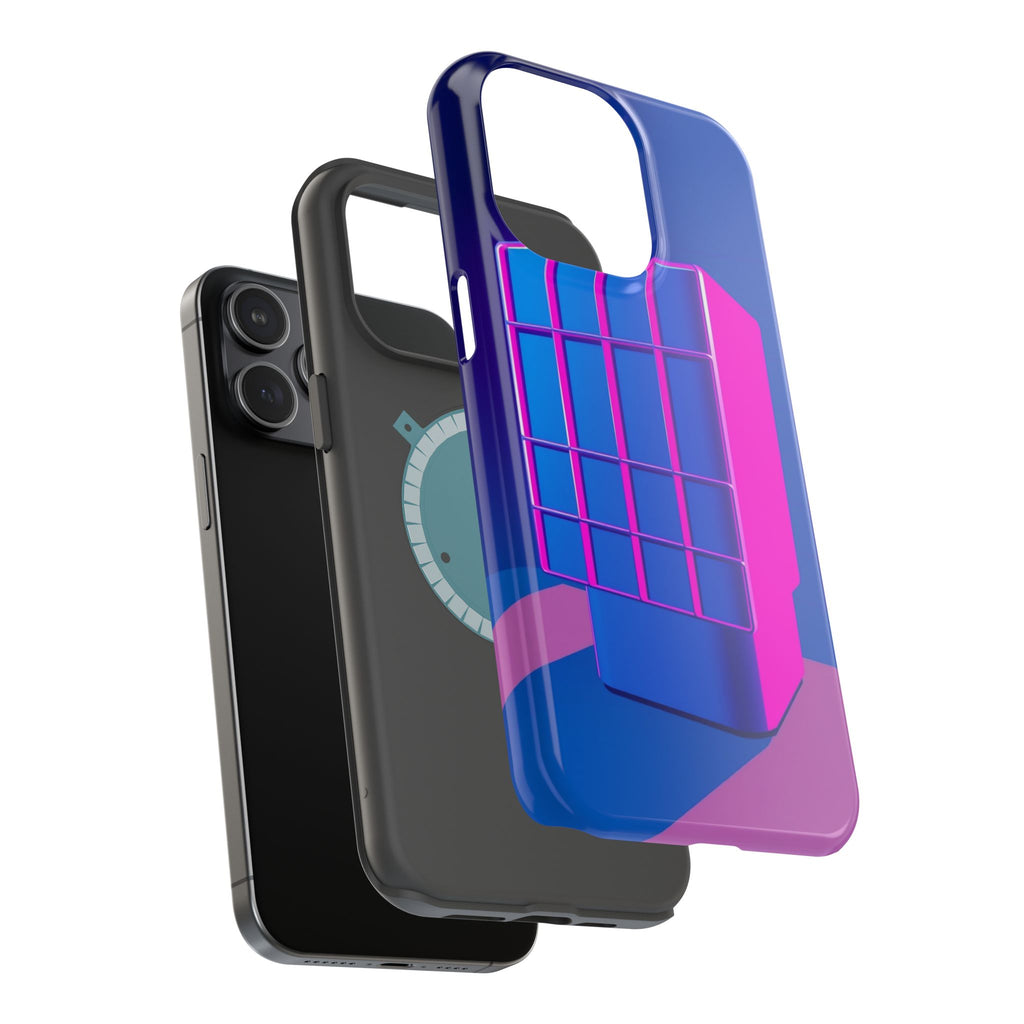 iPhone Earthy 80s Grid Synthwave Design Slim Everyday Designer Case · iPhone Cas