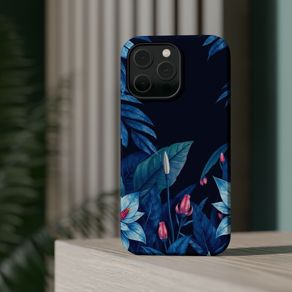 iPhone Serene Jungle Floral Design Clean Minimal Snap Cas Slim Snap Case · iPhon