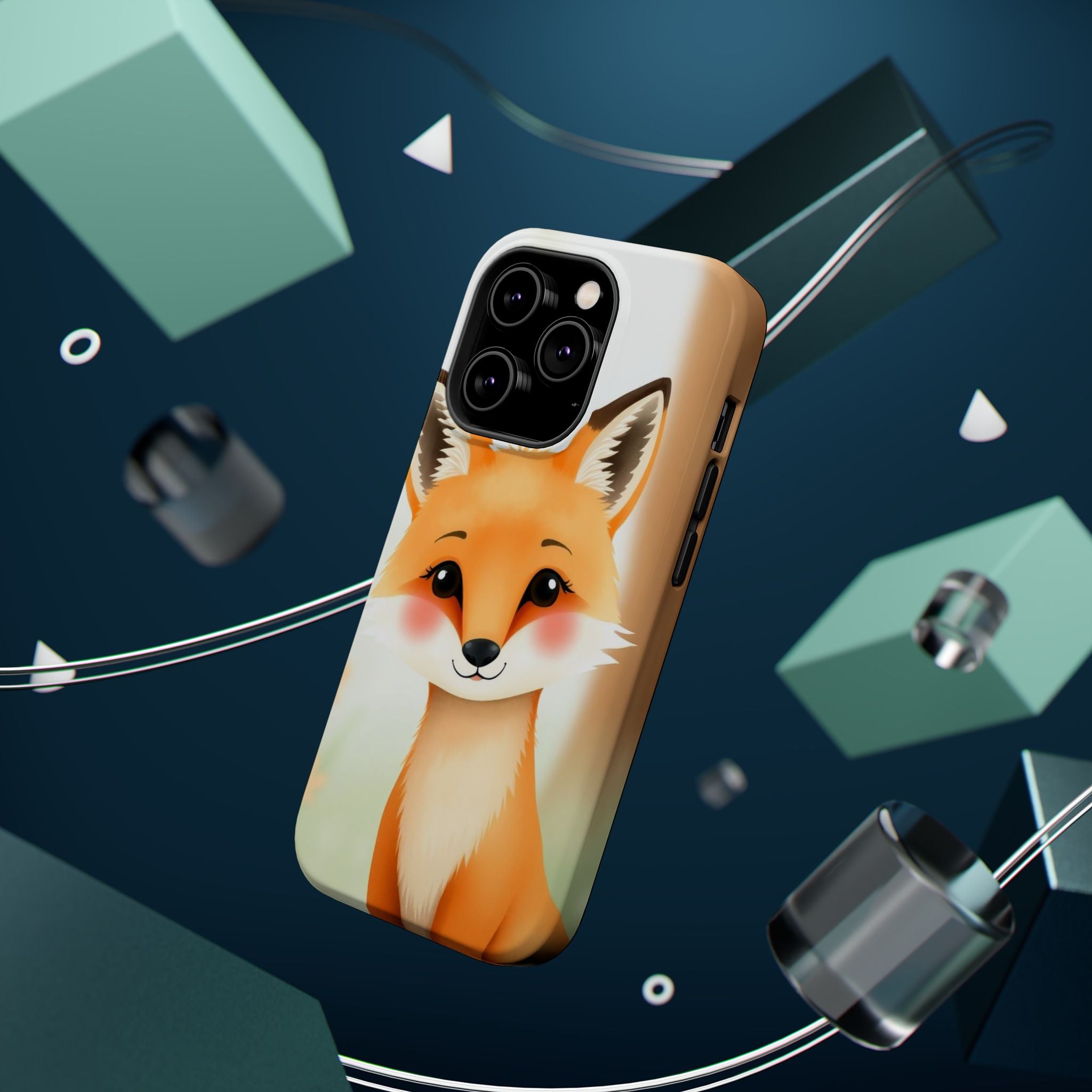 iPhone Watercolor Fox Portrait Kids Fun iPhone Phone Case Gift Slim · iPhone Cas