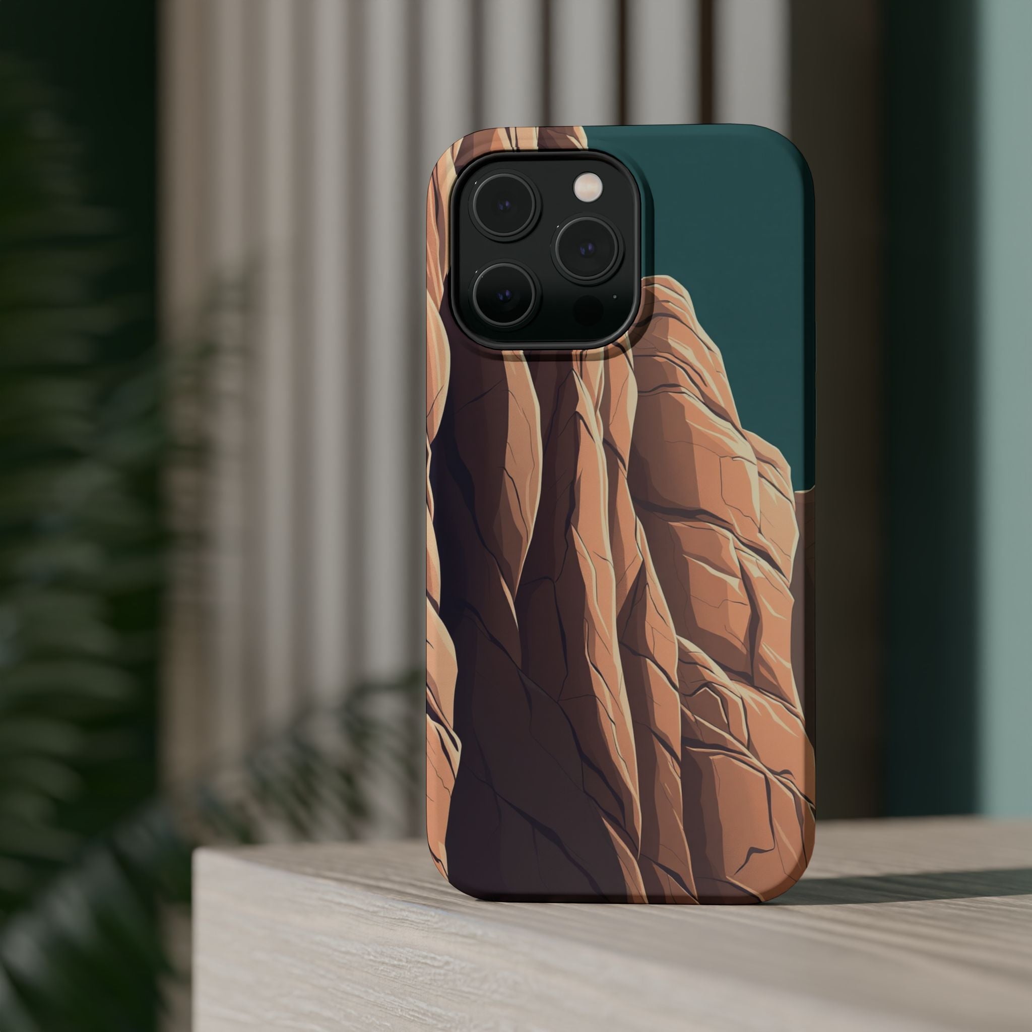 iPhone Canyon Wall Dark Academia Bold Modern Everyday Snap Case · iPhone Case