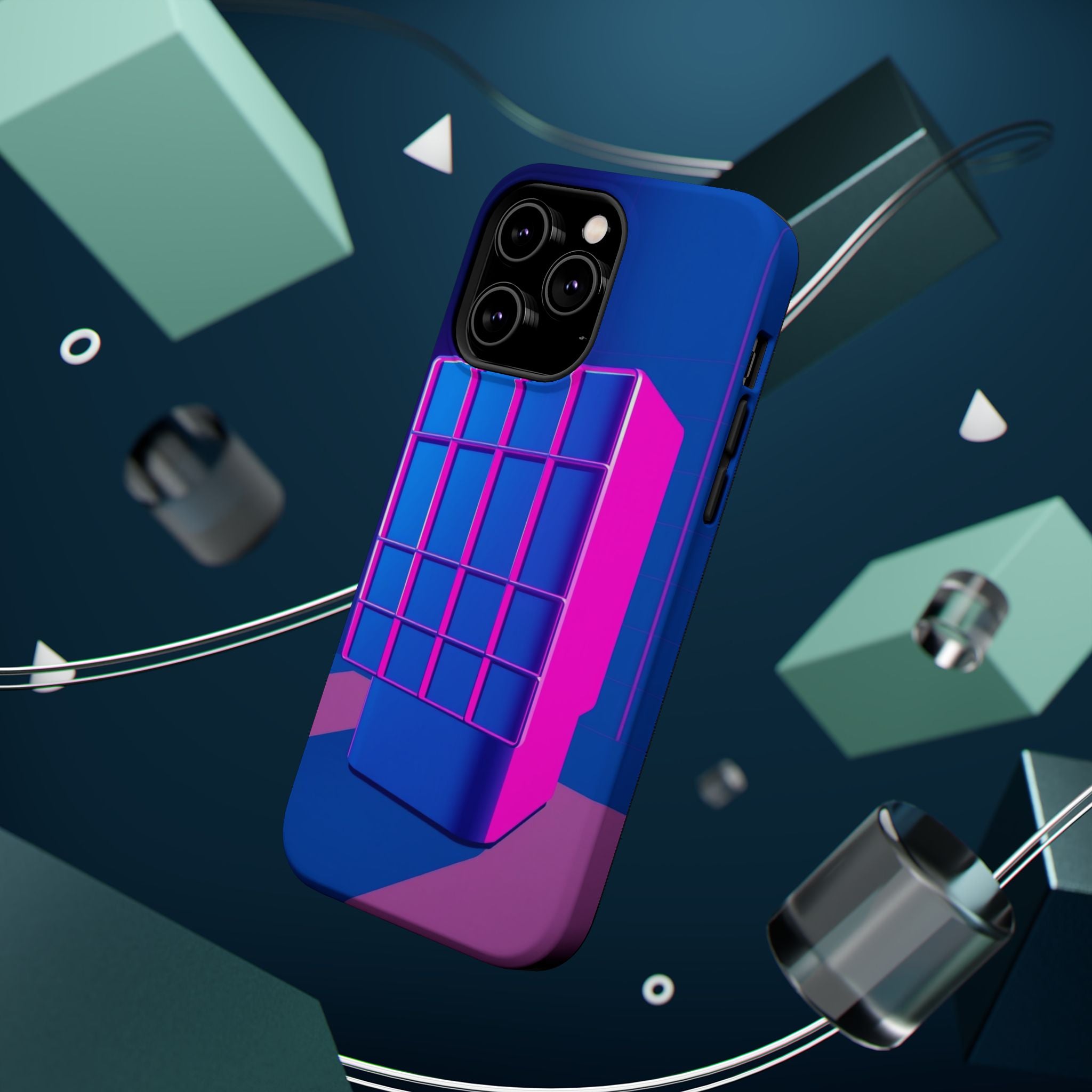 iPhone Earthy 80s Grid Synthwave Design Slim Everyday Designer Case · iPhone Cas